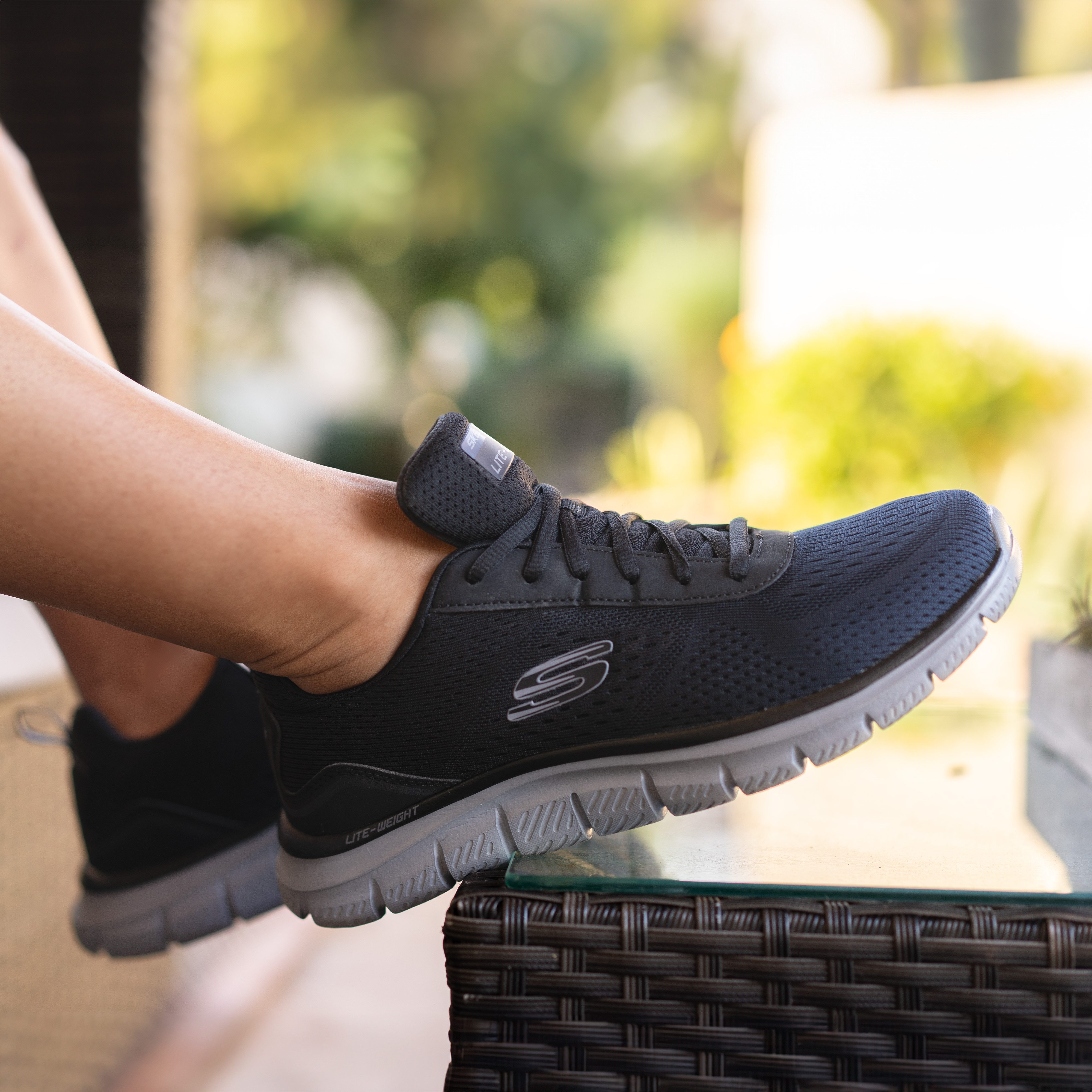 Skechers Sneakers TRACK-RIPKENT Vrijetijdsschoen, lage schoen, veterschoen in vegan uitvoering