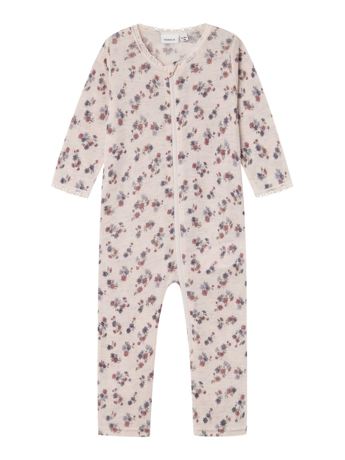 Name It Pyjama NBFWANG WOOL NEEDLE NIGHTSUIT NOOS meisjes pyjama's maat 50 roze