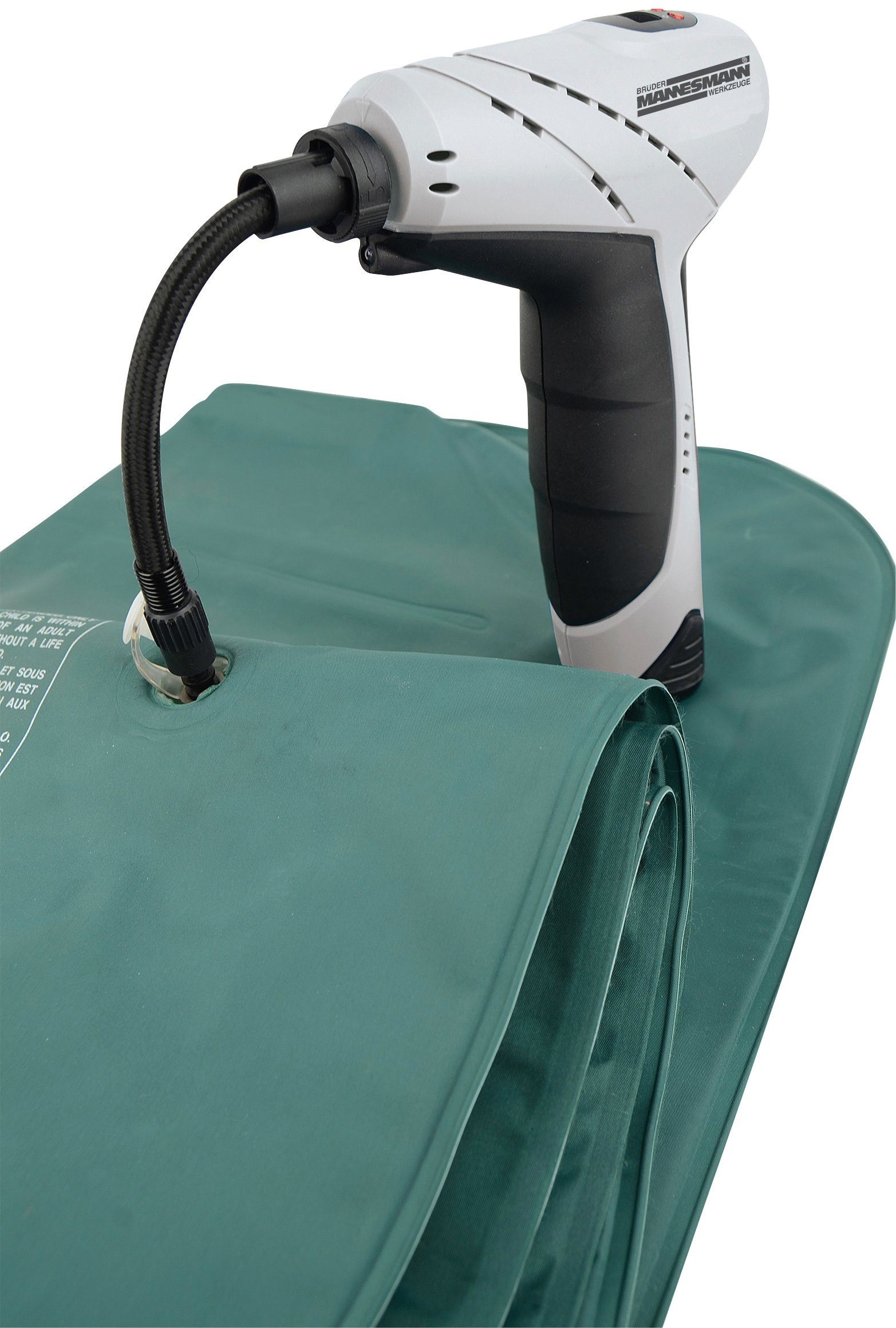 Brüder Mannesmann Werkzeuge Draadloze handcompressor Accu-luchtpompje 12 V/1,5 Ah
