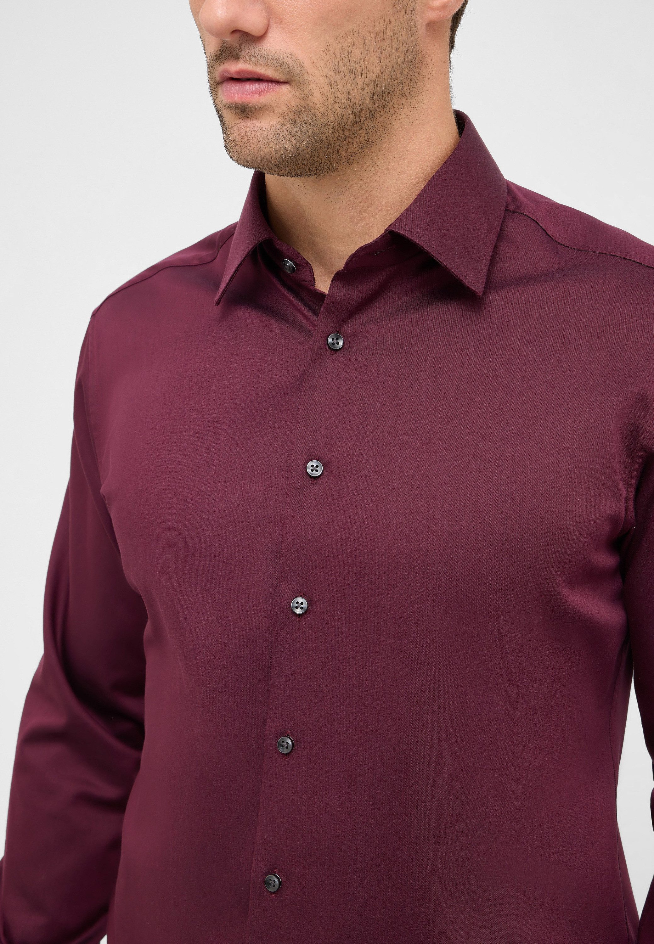 Eterna Overhemd met lange mouwen MODERN FIT NON IRON (strijkvrij)