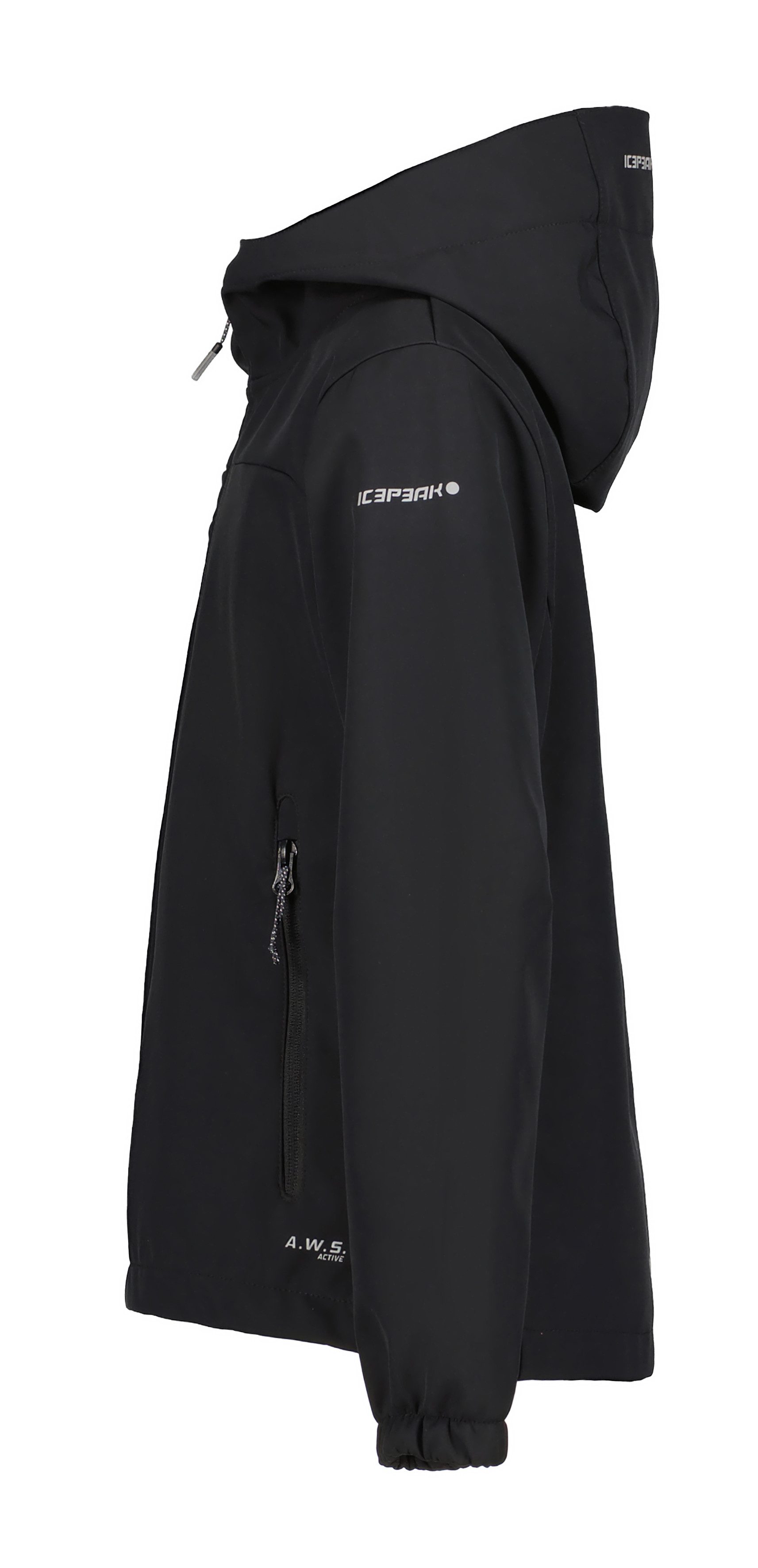 Icepeak Softshell-jack KULM JR met modieuze logo-opschriften (1 stuk)