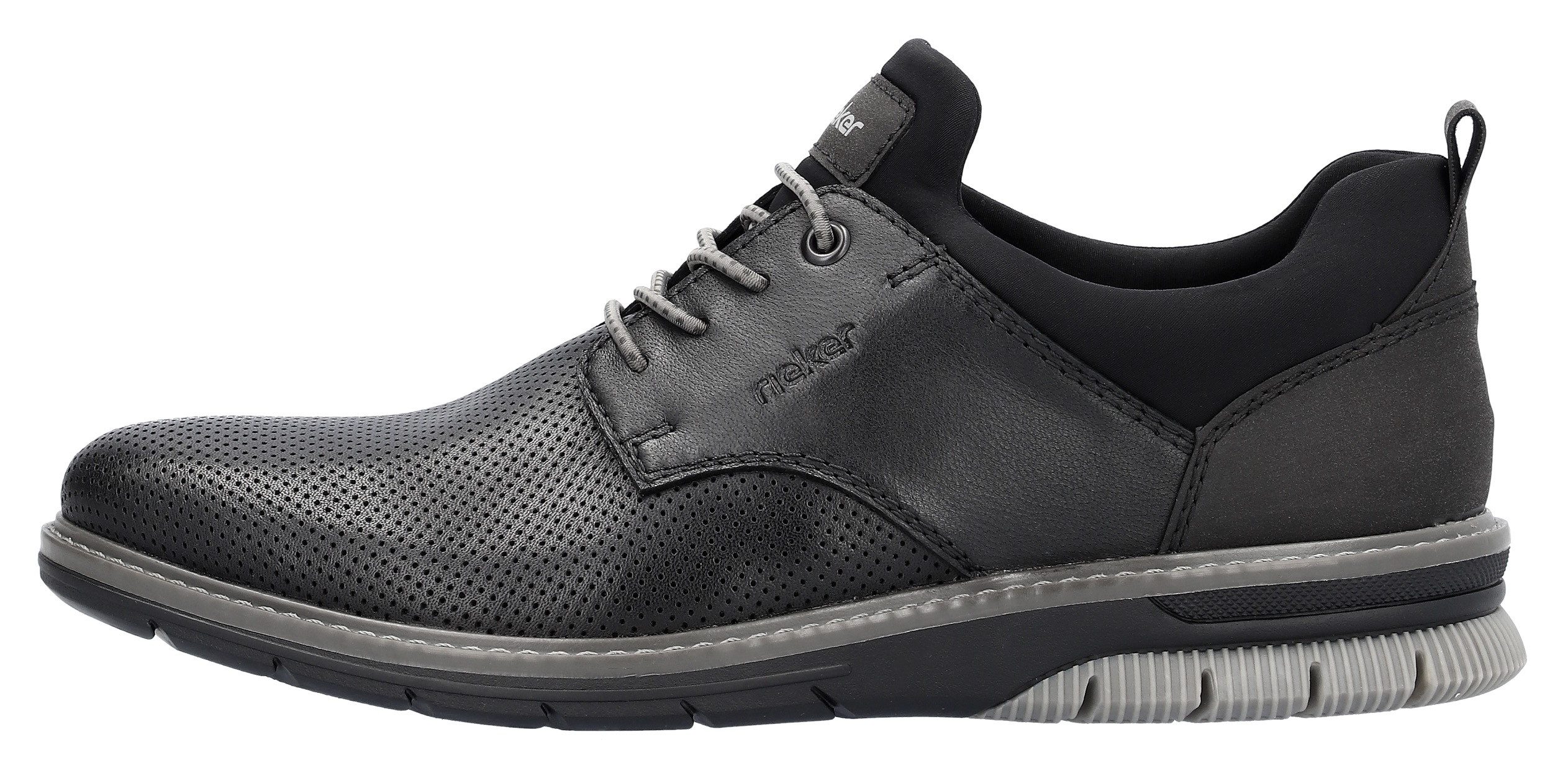Rieker Slip-on sneakers Business schoen, slipper, feestdagsschoen met elastische veters
