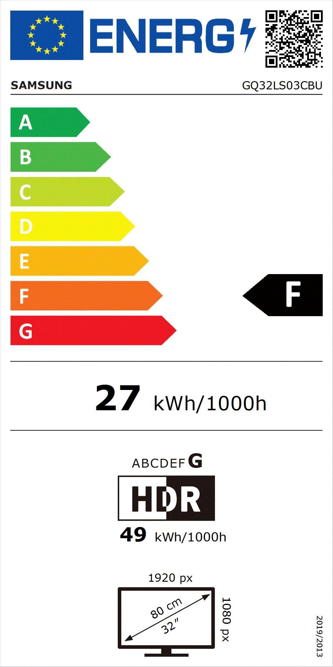 Samsung Led-TV GQ32LS03CBU, 80 cm / 32", Full HD, Smart TV, Mat display, Verwisselbare frame, Art Mode