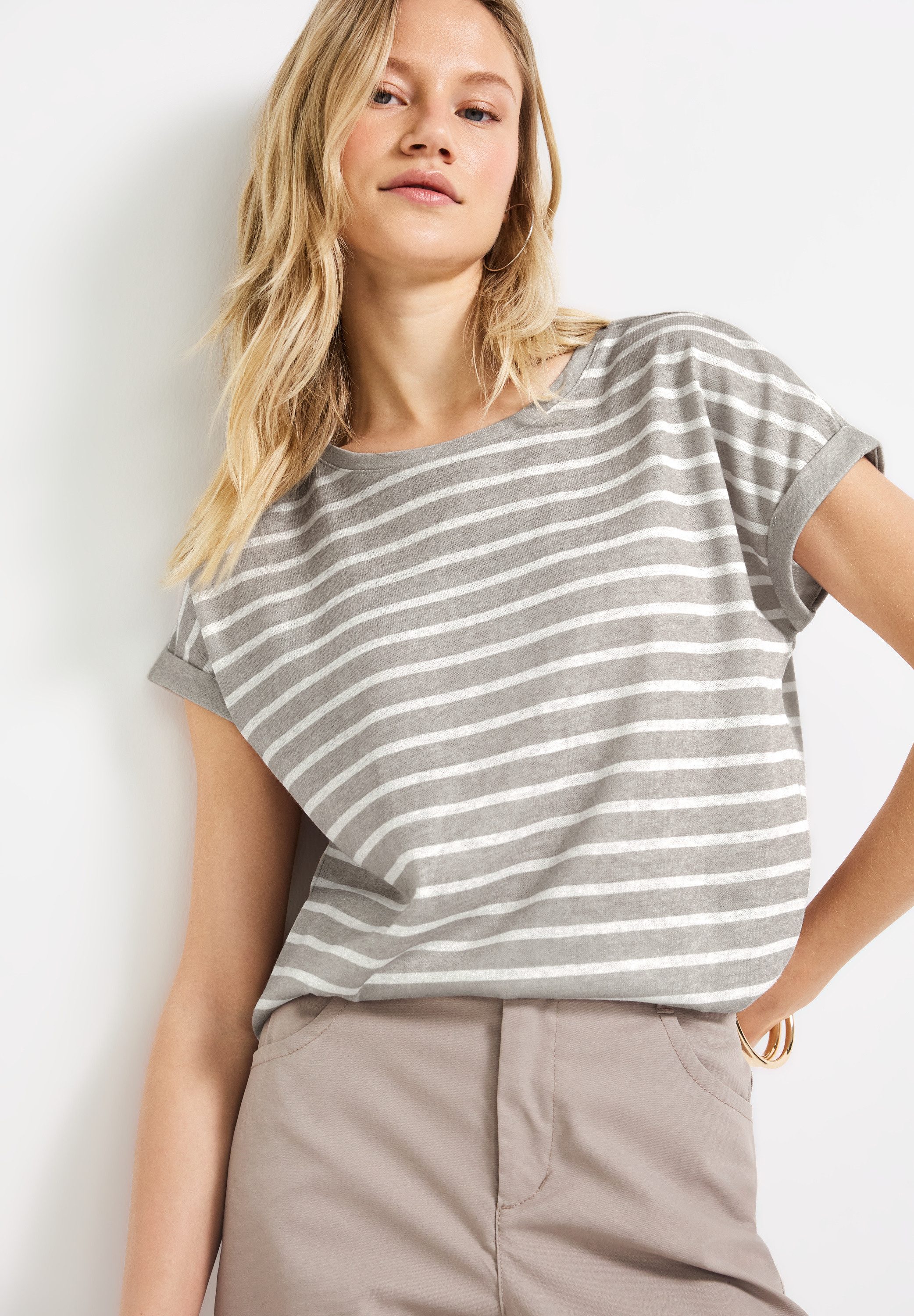 STREET ONE Shirttop met gestreept patroon