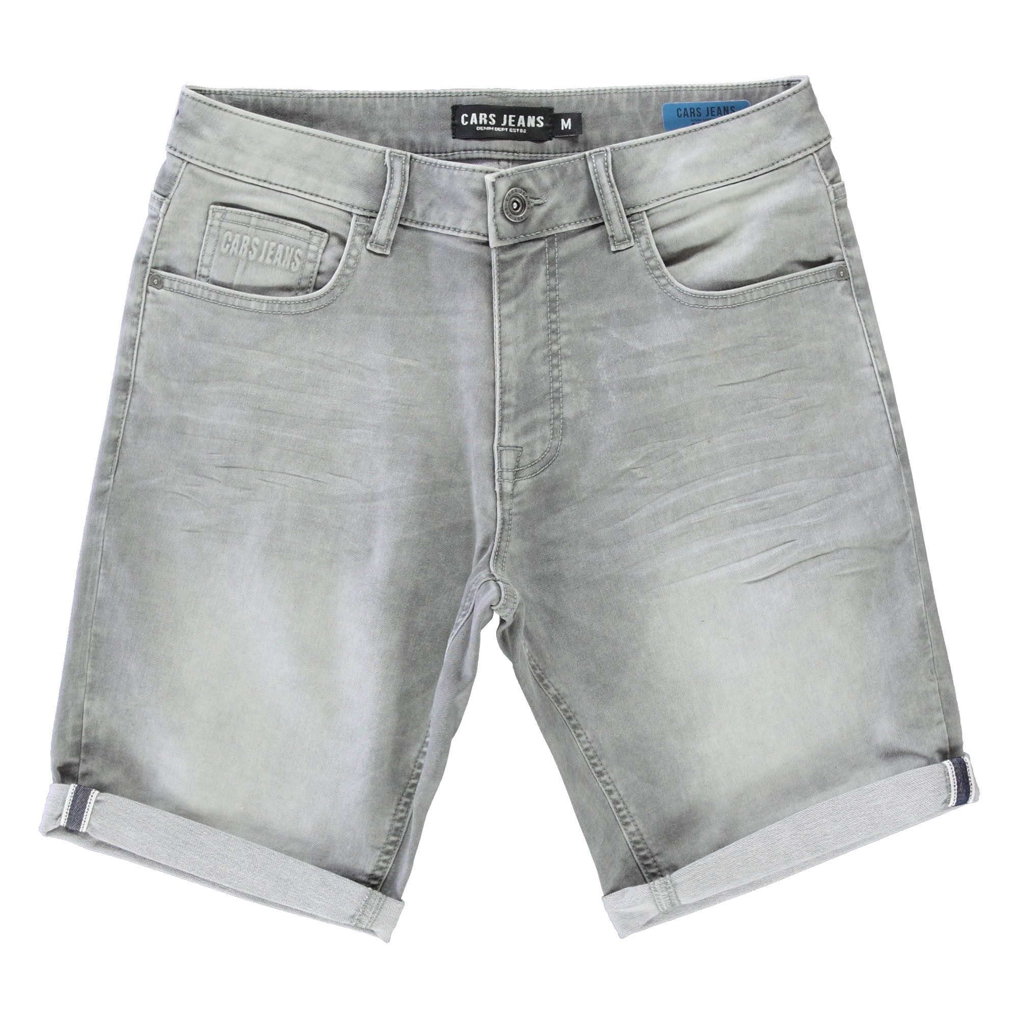 CARS Jeansshort SEATLE Short heren korte spijkerbroek maat XXL grijs