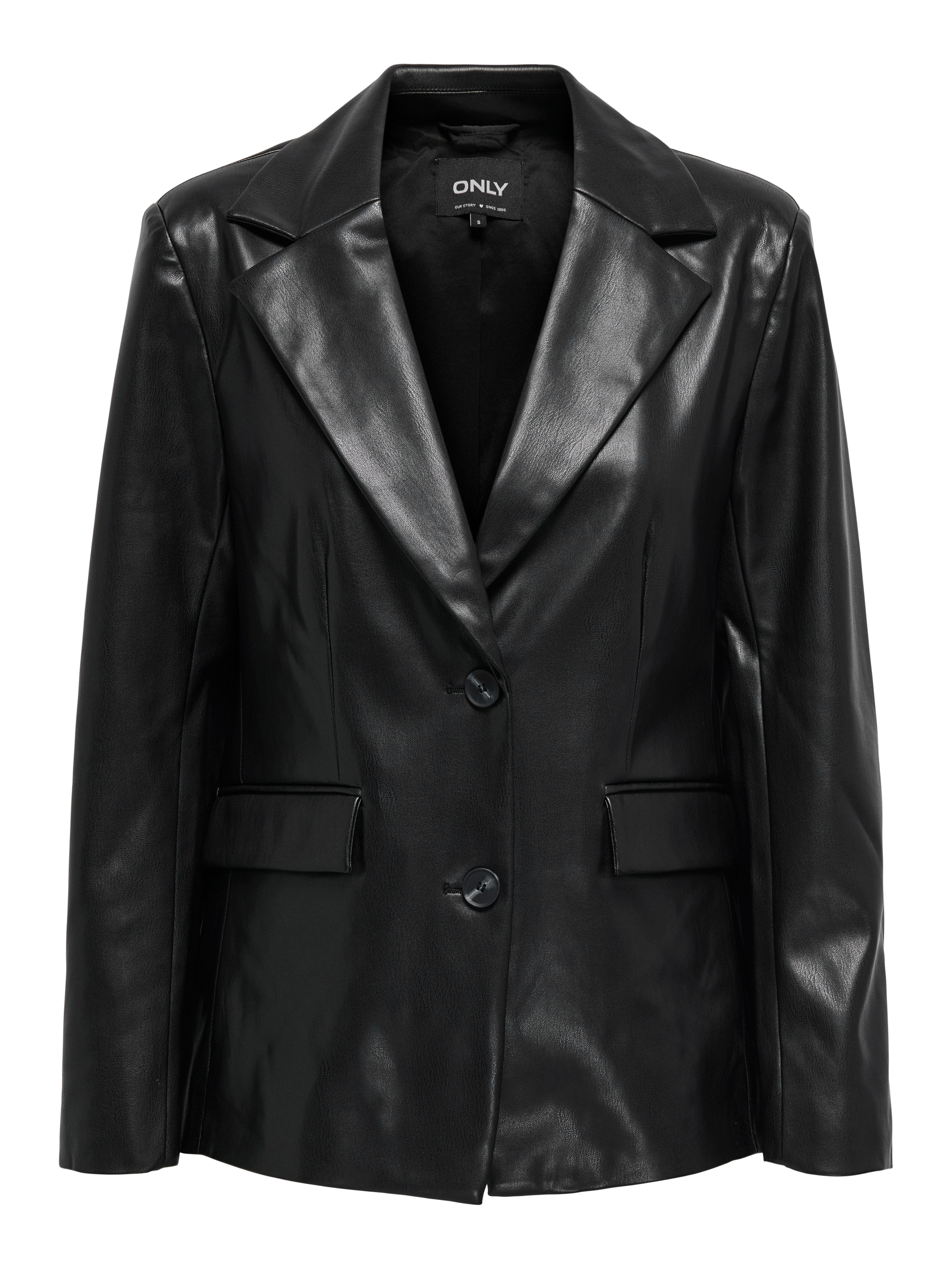 Only Leren blazer ONLVERONA FAUX LEATHER FIT BLAZER CC OTW