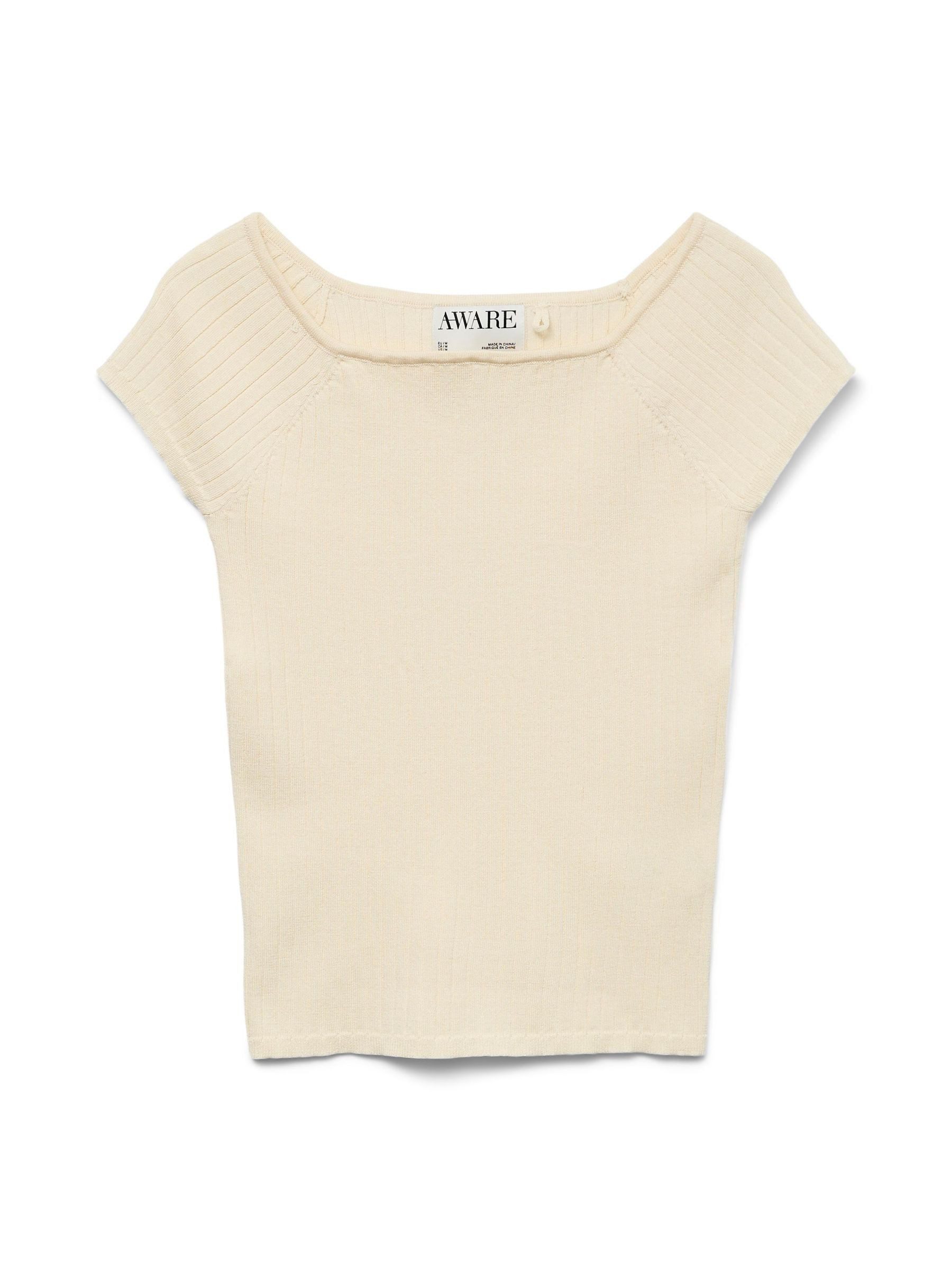 Vero Moda Gebreide top VMPOPPY SS OFF SHOULDER TOP VMA NOOS
