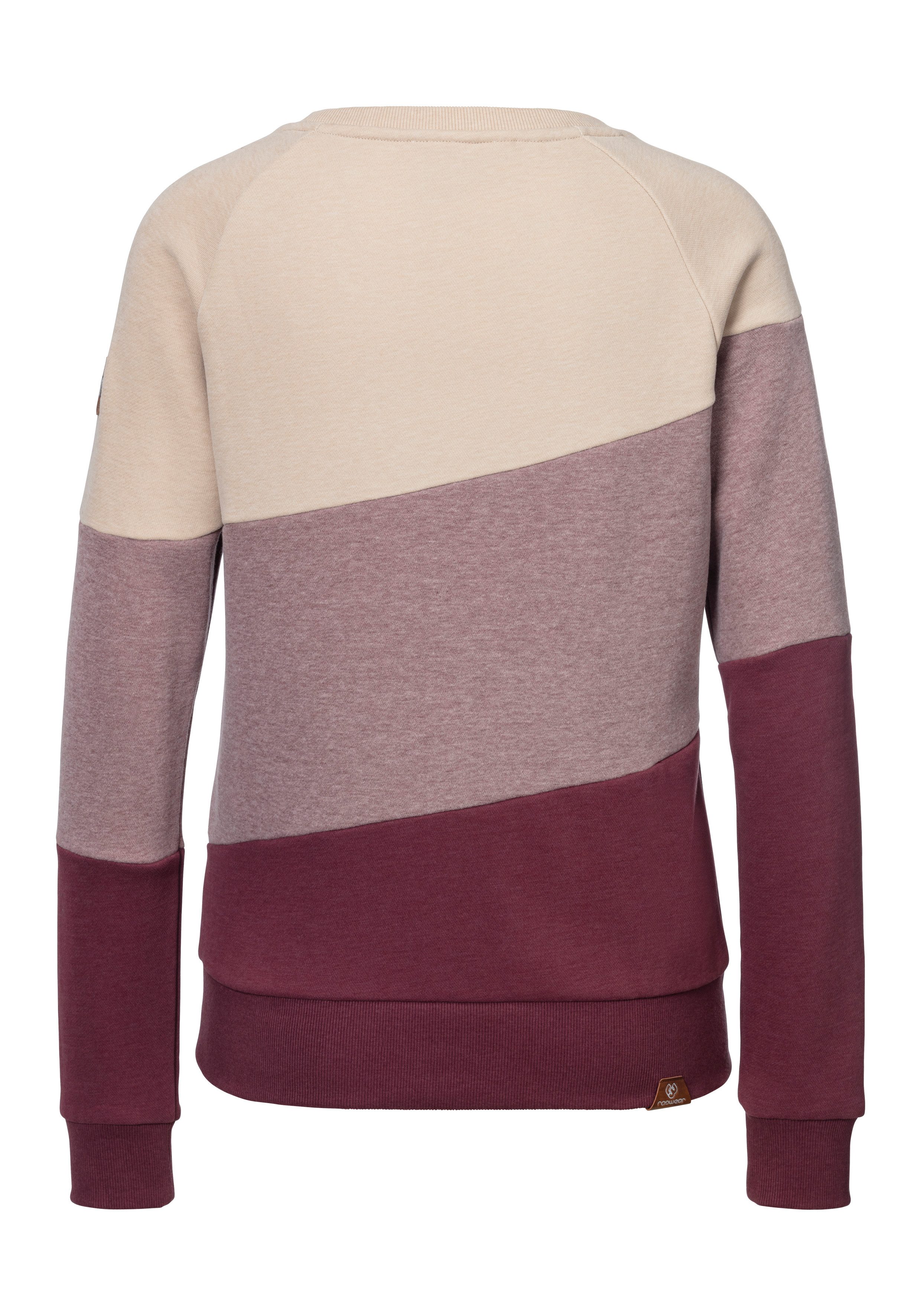 Ragwear Sweater JOHANKA BLOCK Ronde hals met color blocking design