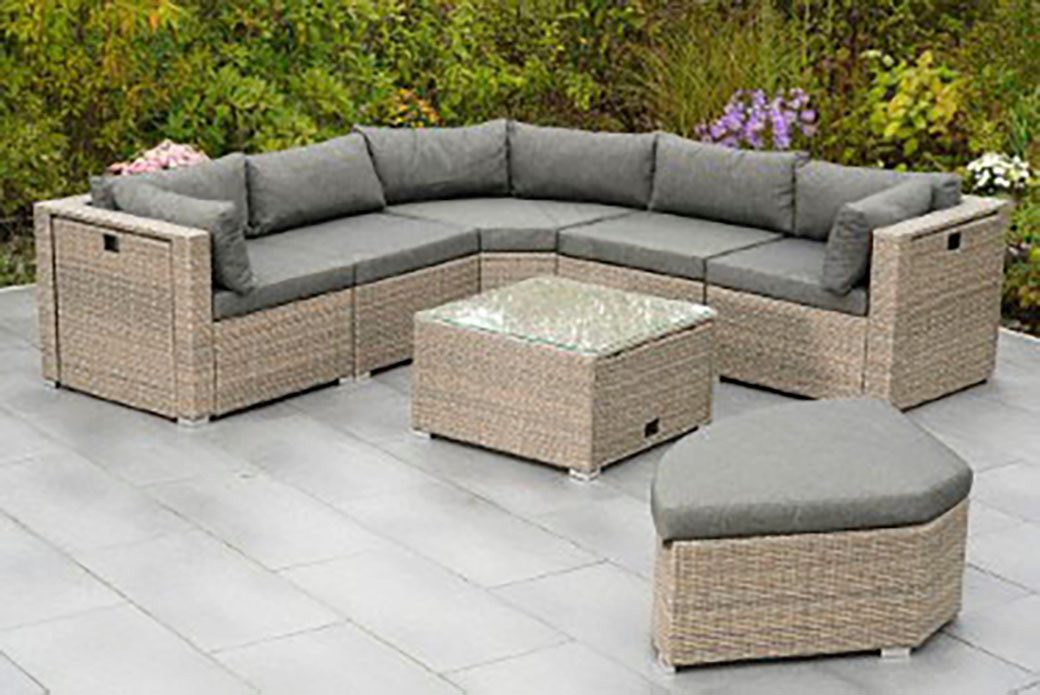 MERXX Tuinset Rivello inclusief kussens, afmetingen bxdxh: 225 x 225 x 63 cm (23-delig)