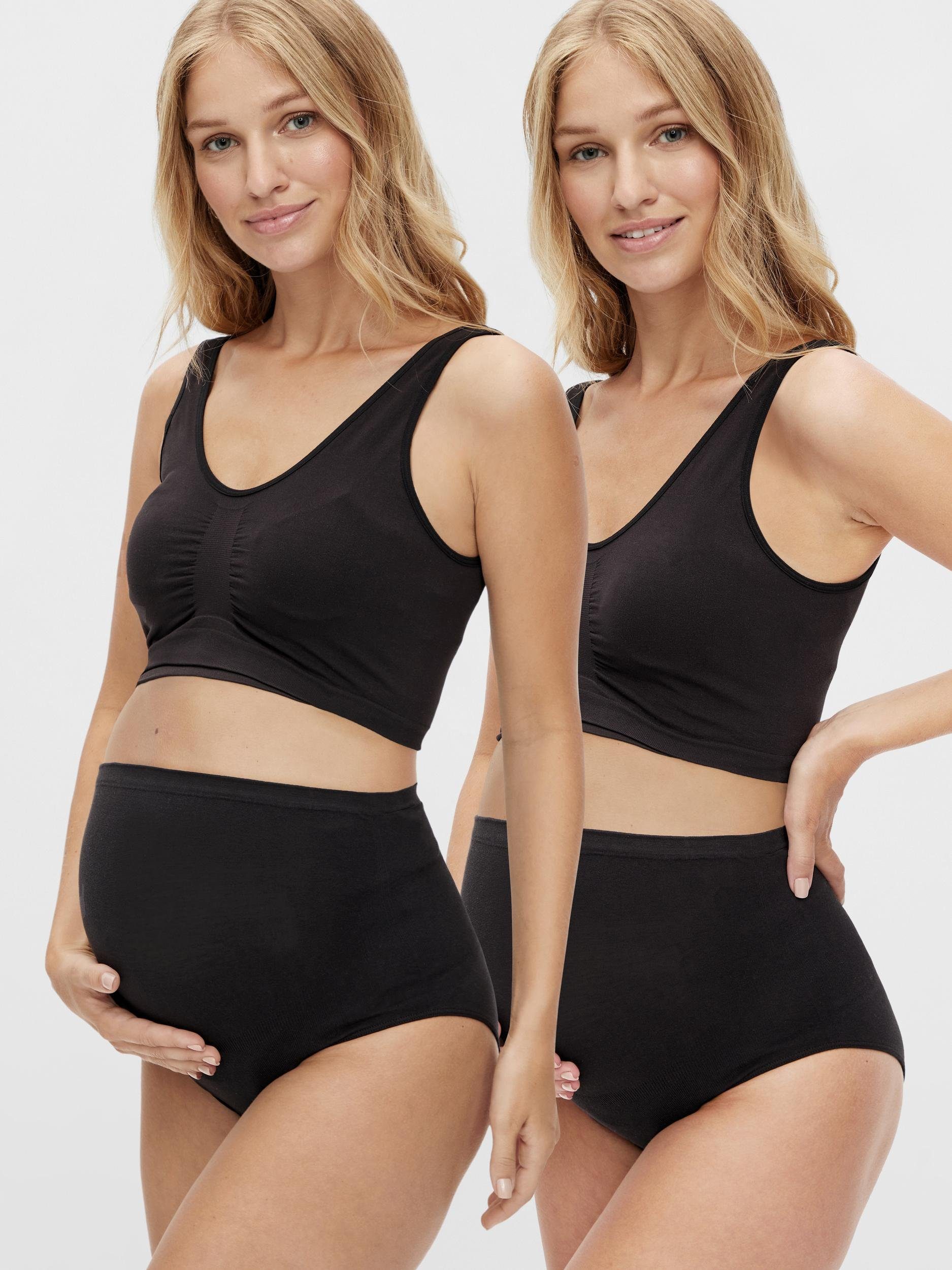 Mamalicious Zwangerschapspanty MLHEAL COTTON PANTIES 2-P A.NOOS (set, 2 stuks)