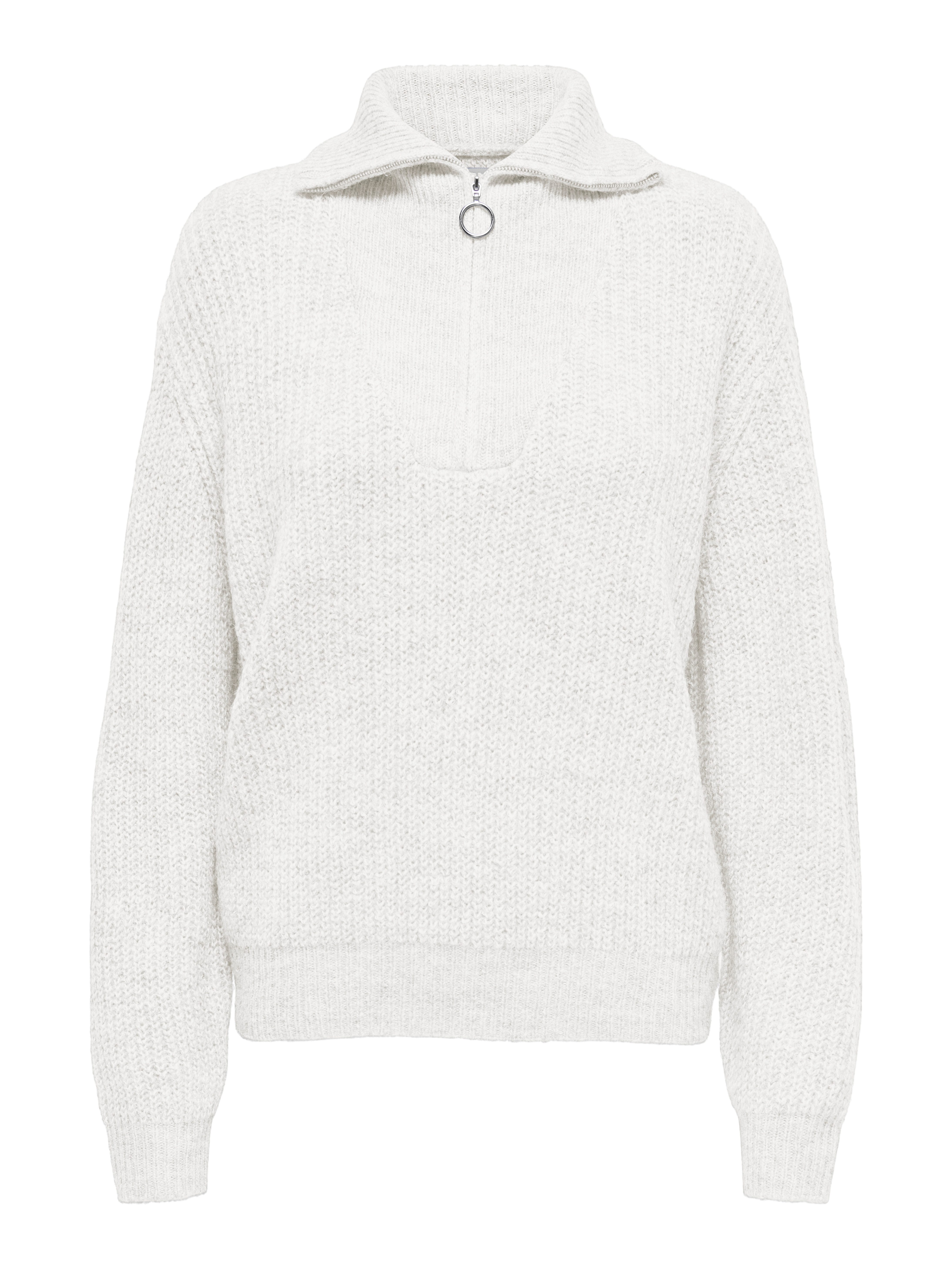 Only Gebreide trui ONLBAKER L/S ZIP PULLOVER KNT NOOS