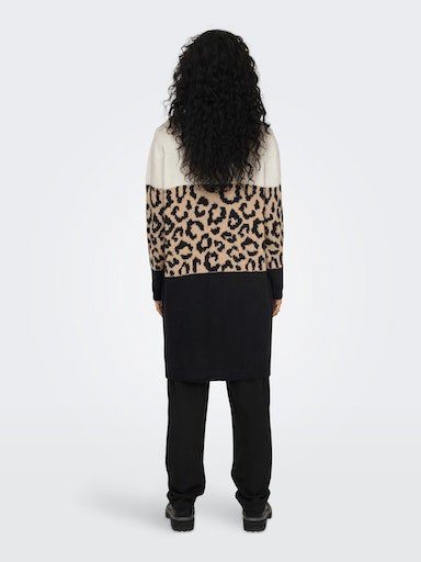 Only Vest ONLJADE ANIMAL LS CARDIGAN CC KNT