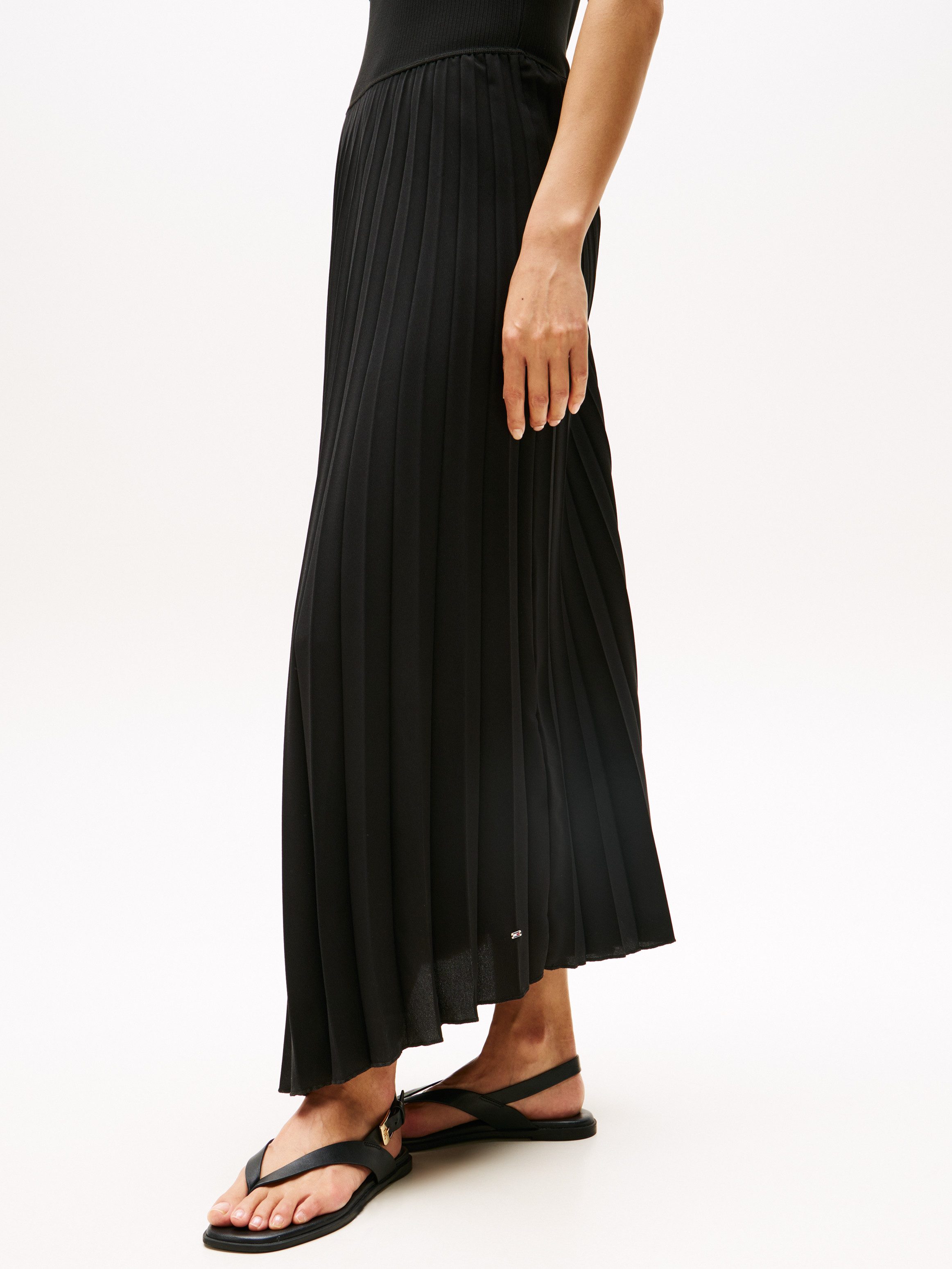 Tommy Hilfiger Jurk in a-lijn 5X2 RIB MIDI F&F DRS