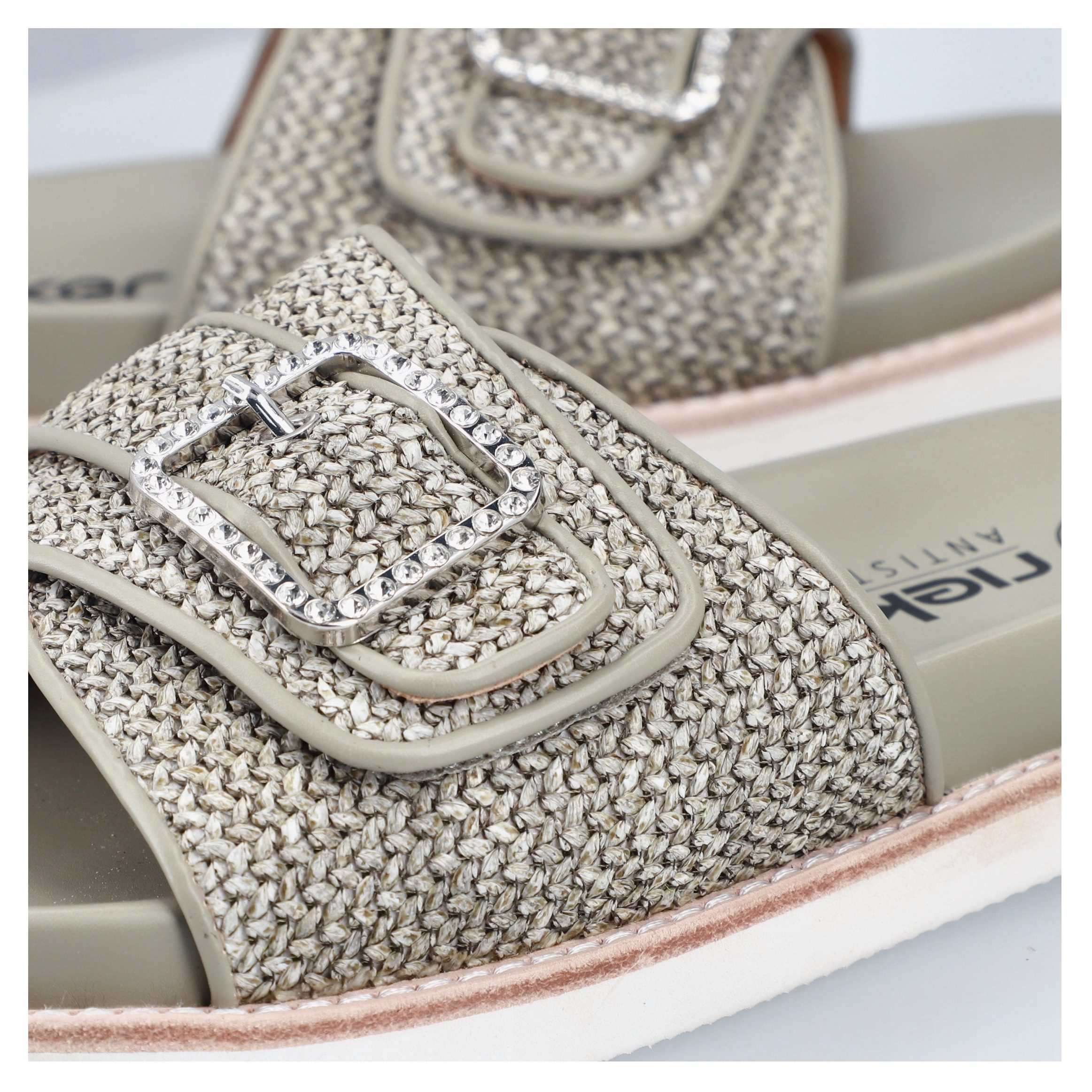Rieker Slippers , zomer schoen, strand schoen met praktische klittenband
