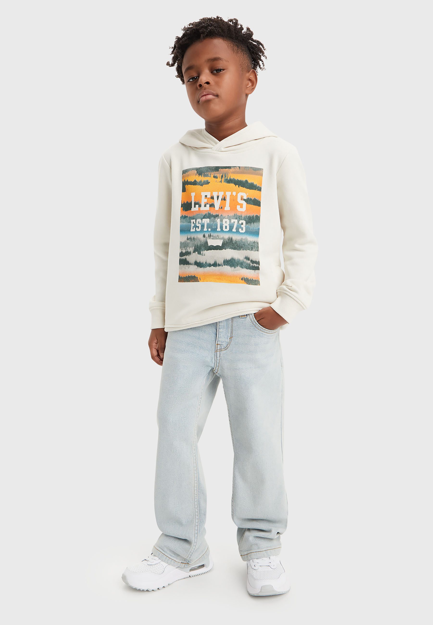 Levi's Kidswear Hoodie met grote frontprint, voor jongens