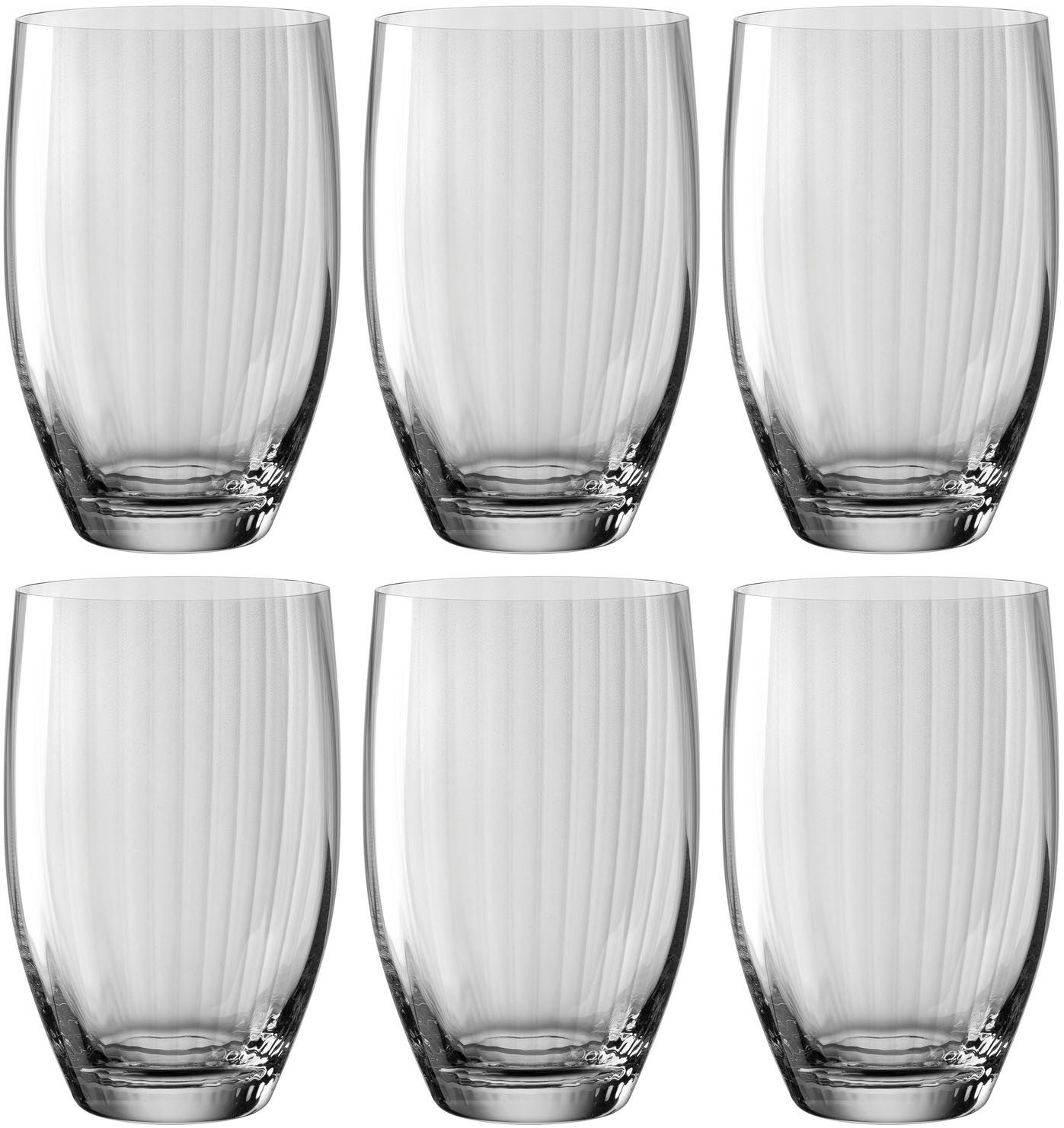 LEONARDO Longdrinkglas Poesia 460 ml(set, 6-delig) glazen grijs