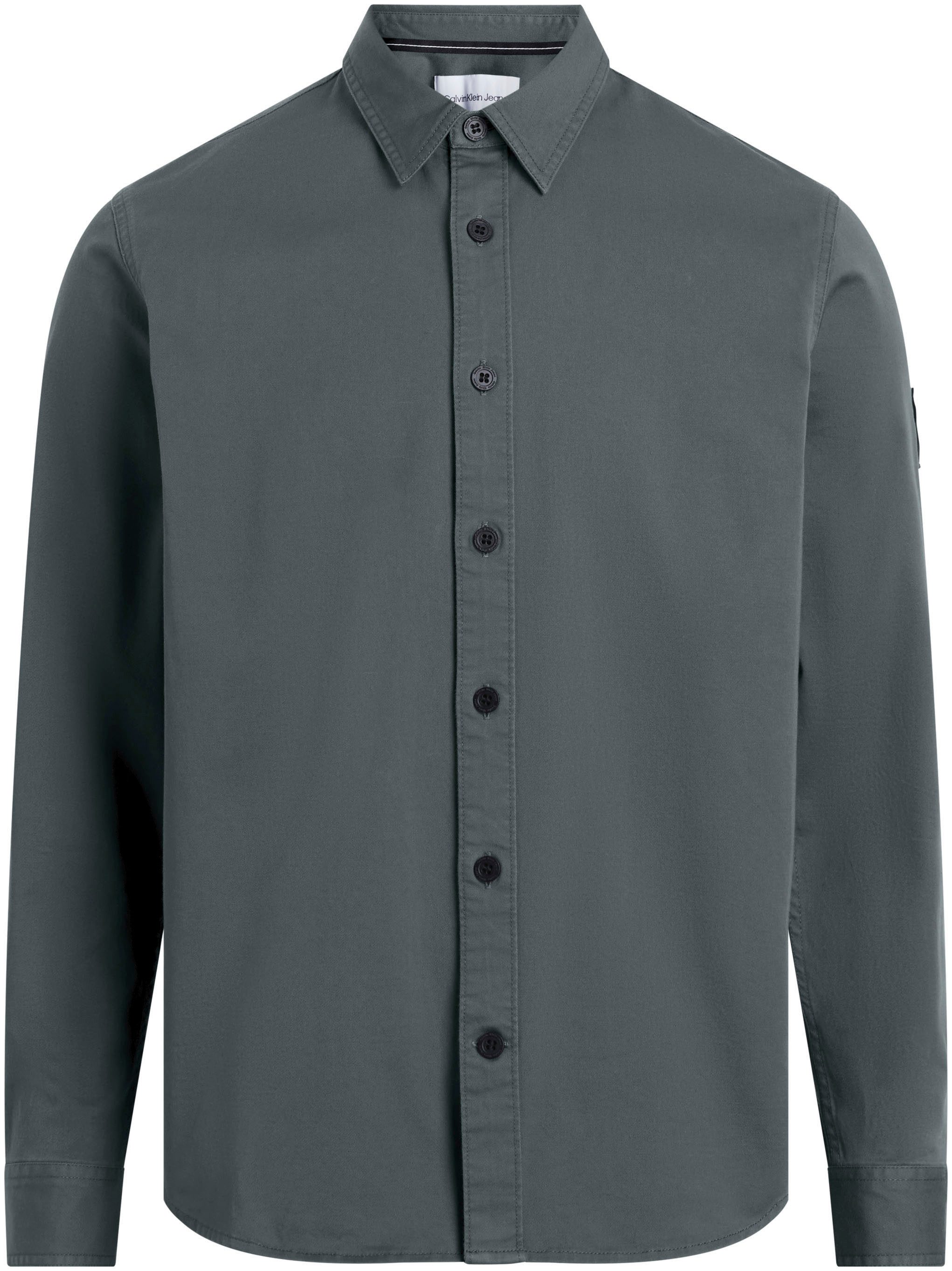 Calvin Klein Overhemd met lange mouwen MONOLOGO BADGE RELAXED SHIRT