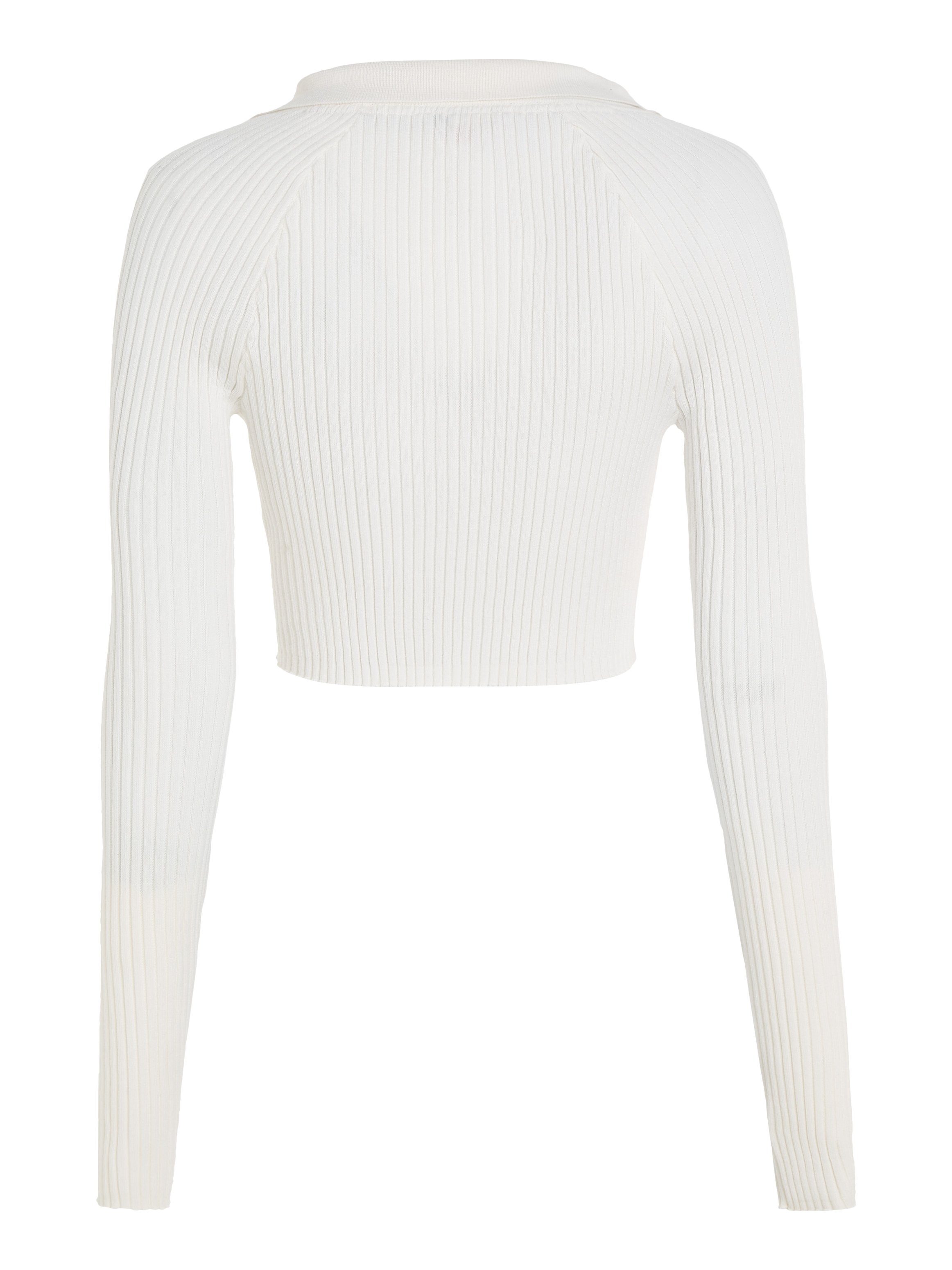 TOMMY JEANS Gebreide trui TJW XS BADGE RIB COLLAR SWEATER