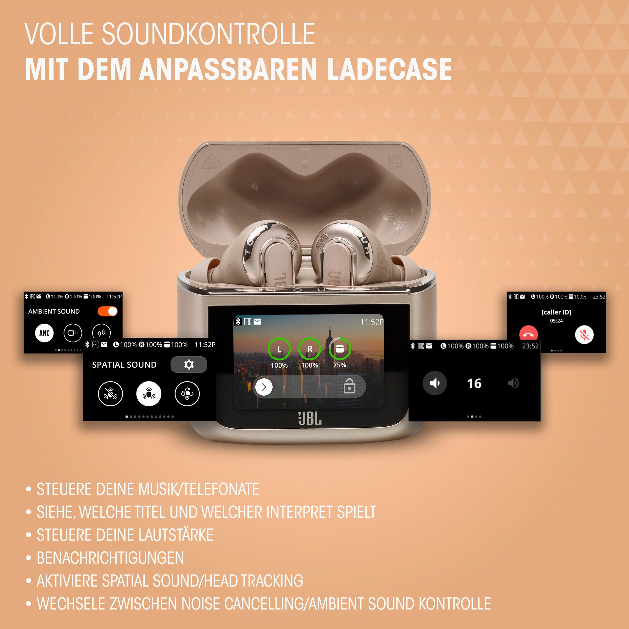 JBL Draadloze in-ear hoofdtelefoon TOUR PRO 3 TWS