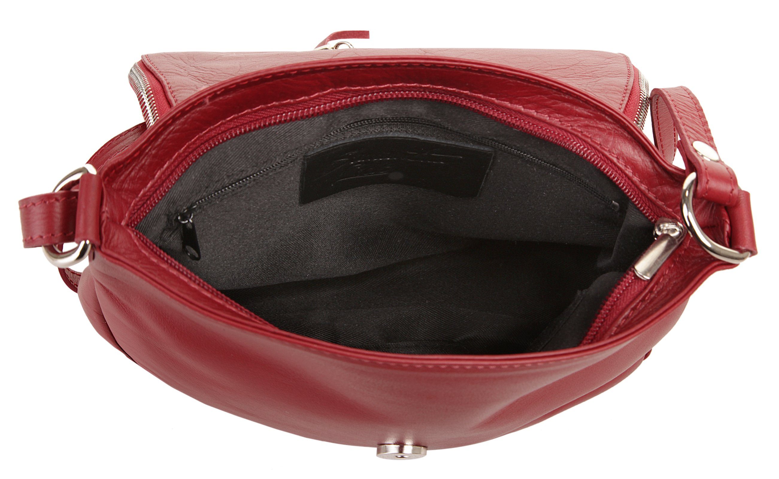 Samantha Look Schoudertas echt leer, made in italy
