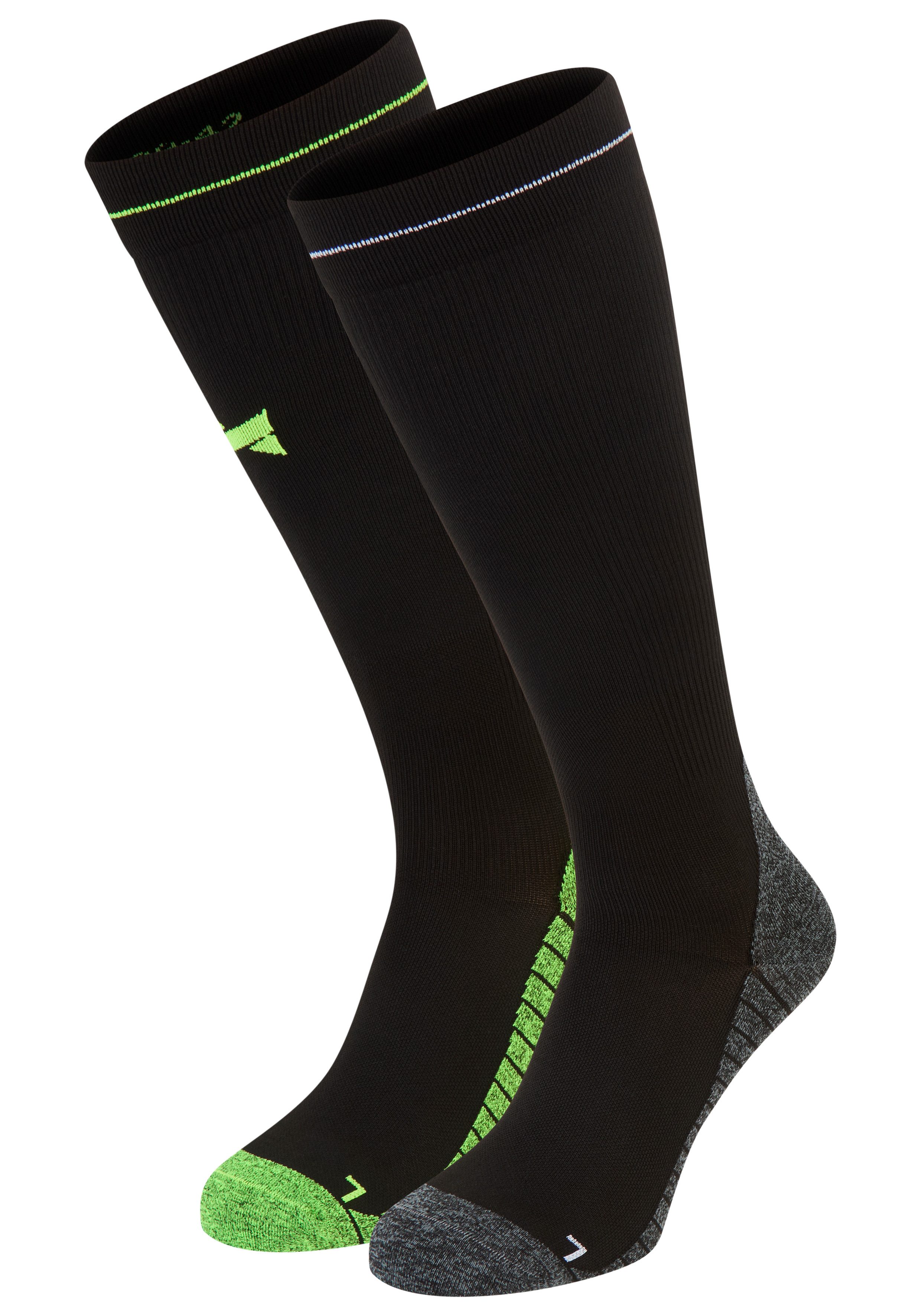 XTREME sockswear Compressiekousen Set van 2 met elastische ribstructuur (2 paar, 2)