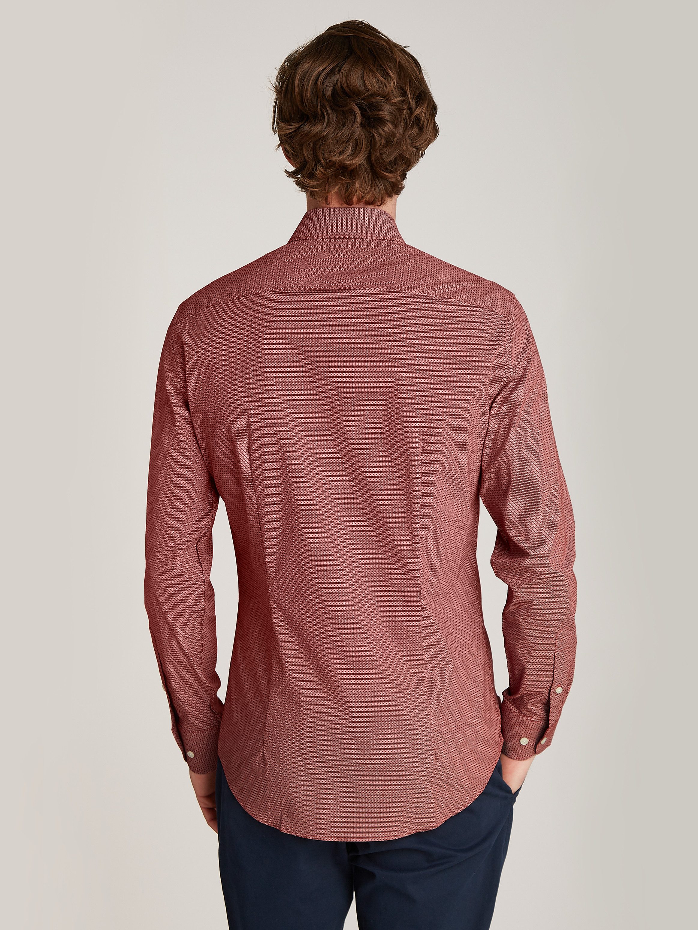 Tommy Hilfiger Businessoverhemd CL STRETCH GEO PRINT SF SHIRT