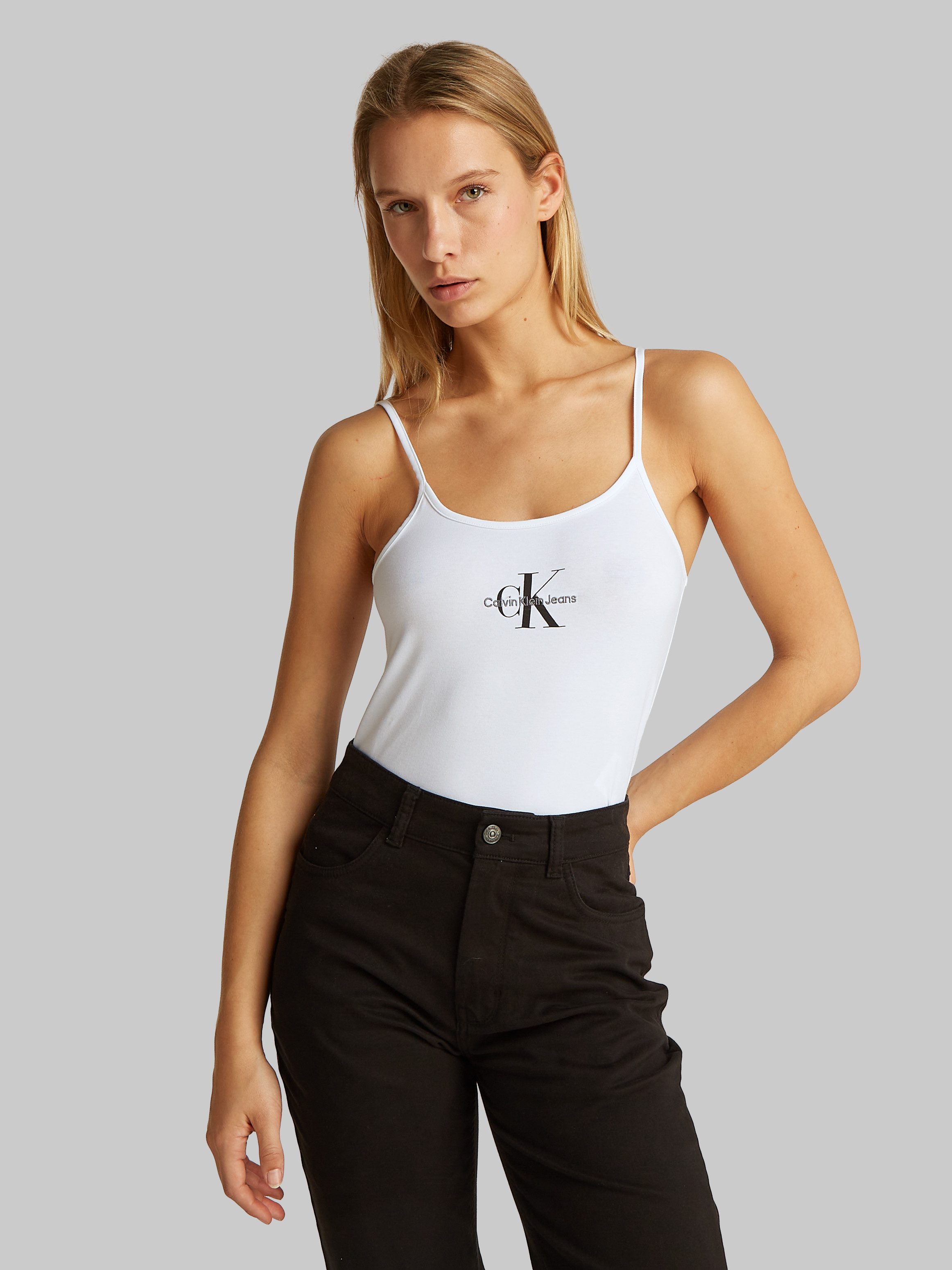 Calvin Klein T-shirt MONOLOGO STRAPPY TANK TOP