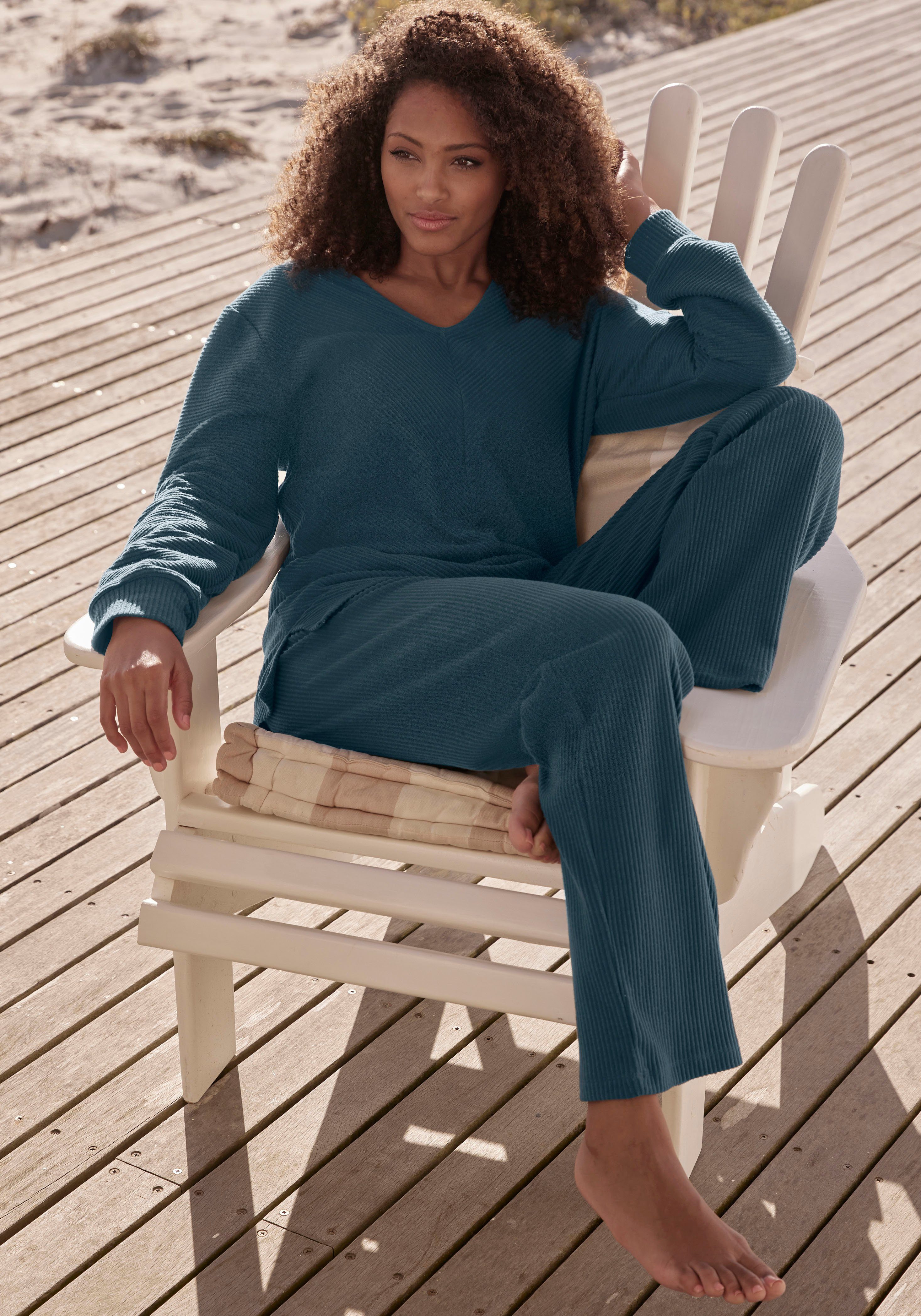 s.Oliver RED LABEL Beachwear Sweatpants Sweatbroek met zijzakken, loungewear (1-delig)