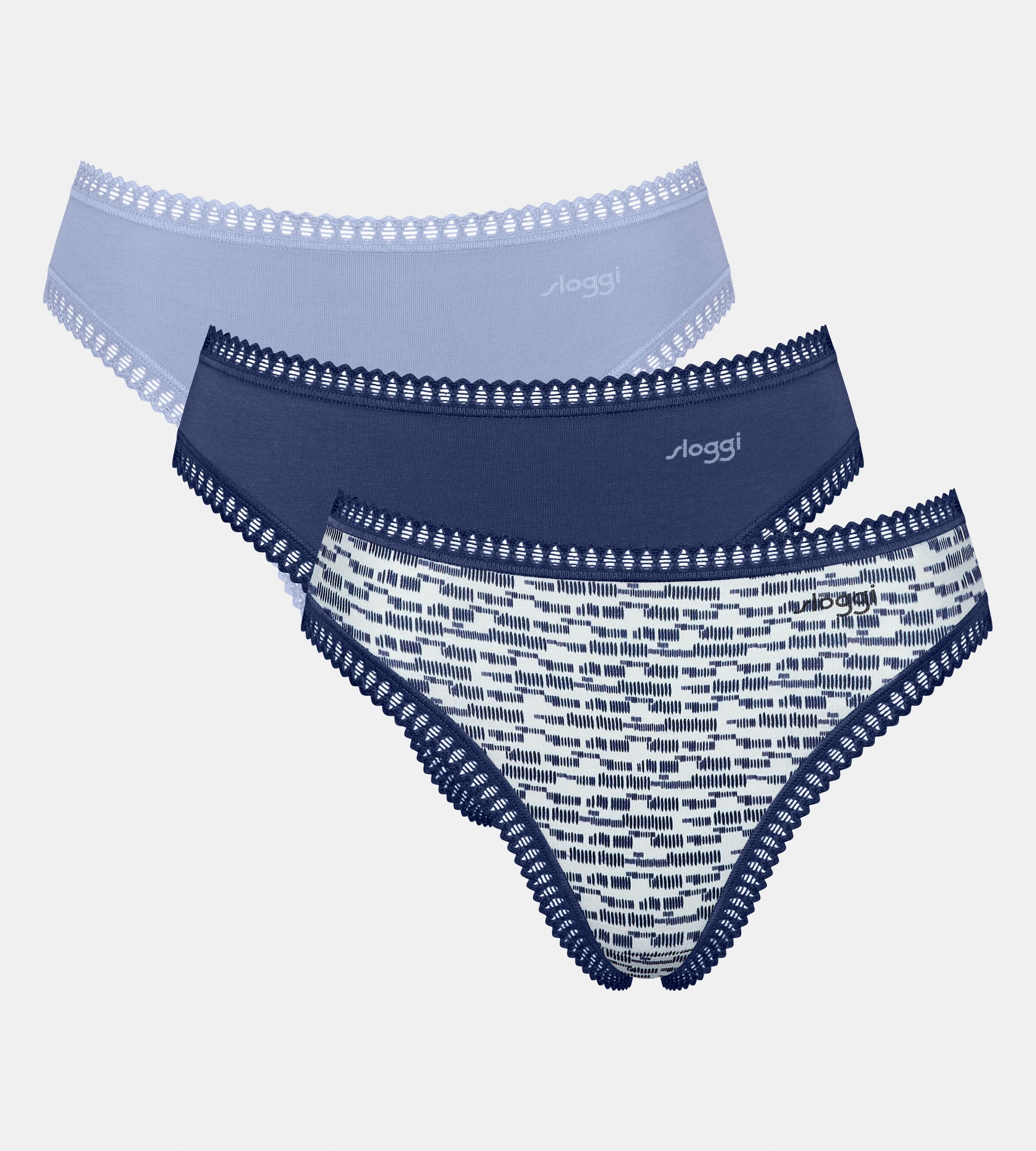 Sloggi Slip GO Crush High leg C3P (Set van 3) dames slips maat XXL multicolor
