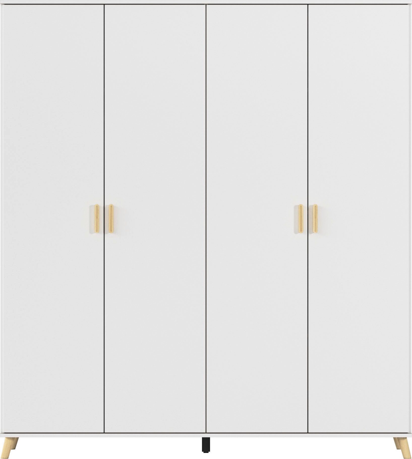rauch Kledingkast Ottos Choice Skandi Kinderkamer Bestseller Slaapkamerkast FALUN in moderne scandi-look, poten/handgrepen eiken massief made in germany