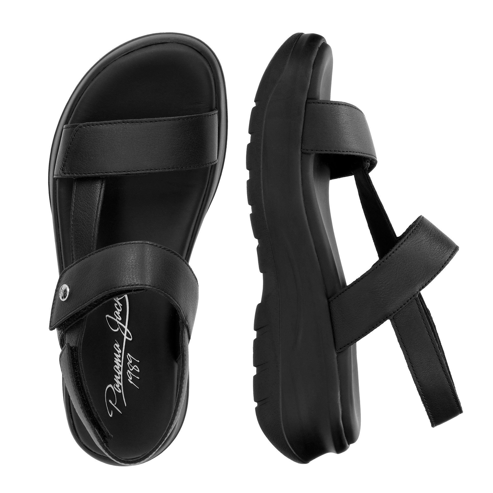 Panama Jack Plateausandalen Noor , sandalette, zomerschoen, klittenbandschoen met gevoerde binnenzool