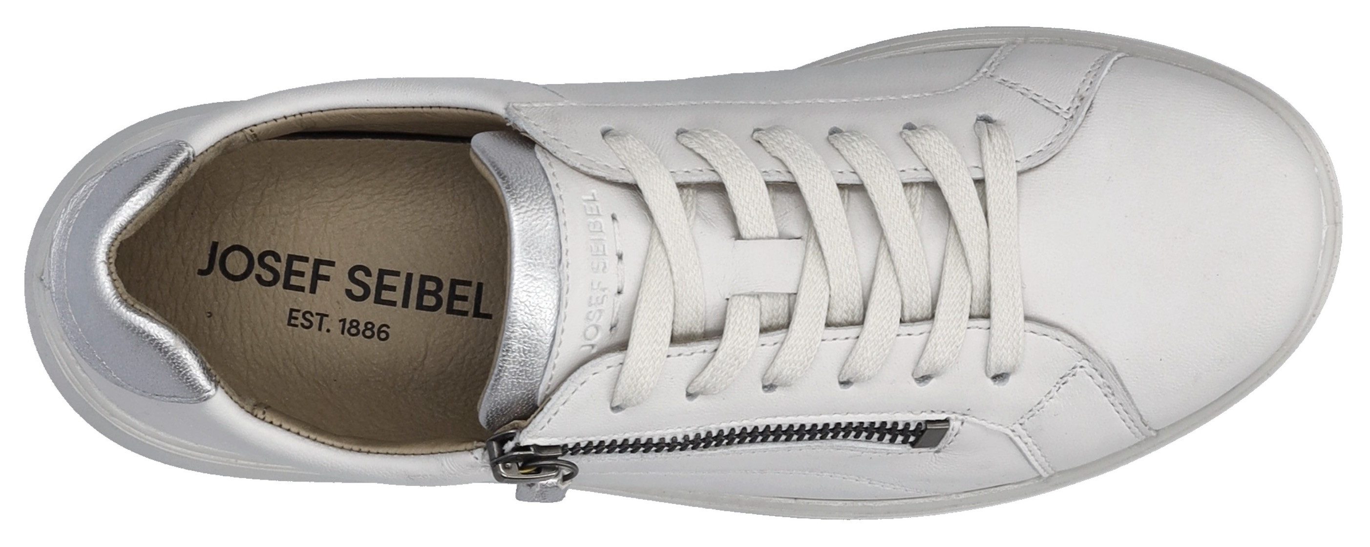 Josef Seibel Sneakers Megan 01 , veterschoenen, comfort schoen met extra rits