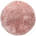 paco home hoogpolig vloerkleed akumal 930 shaggy, bijzonder zacht door softgaren, unikleuren, ideaal in de woonkamer  slaapkamer roze