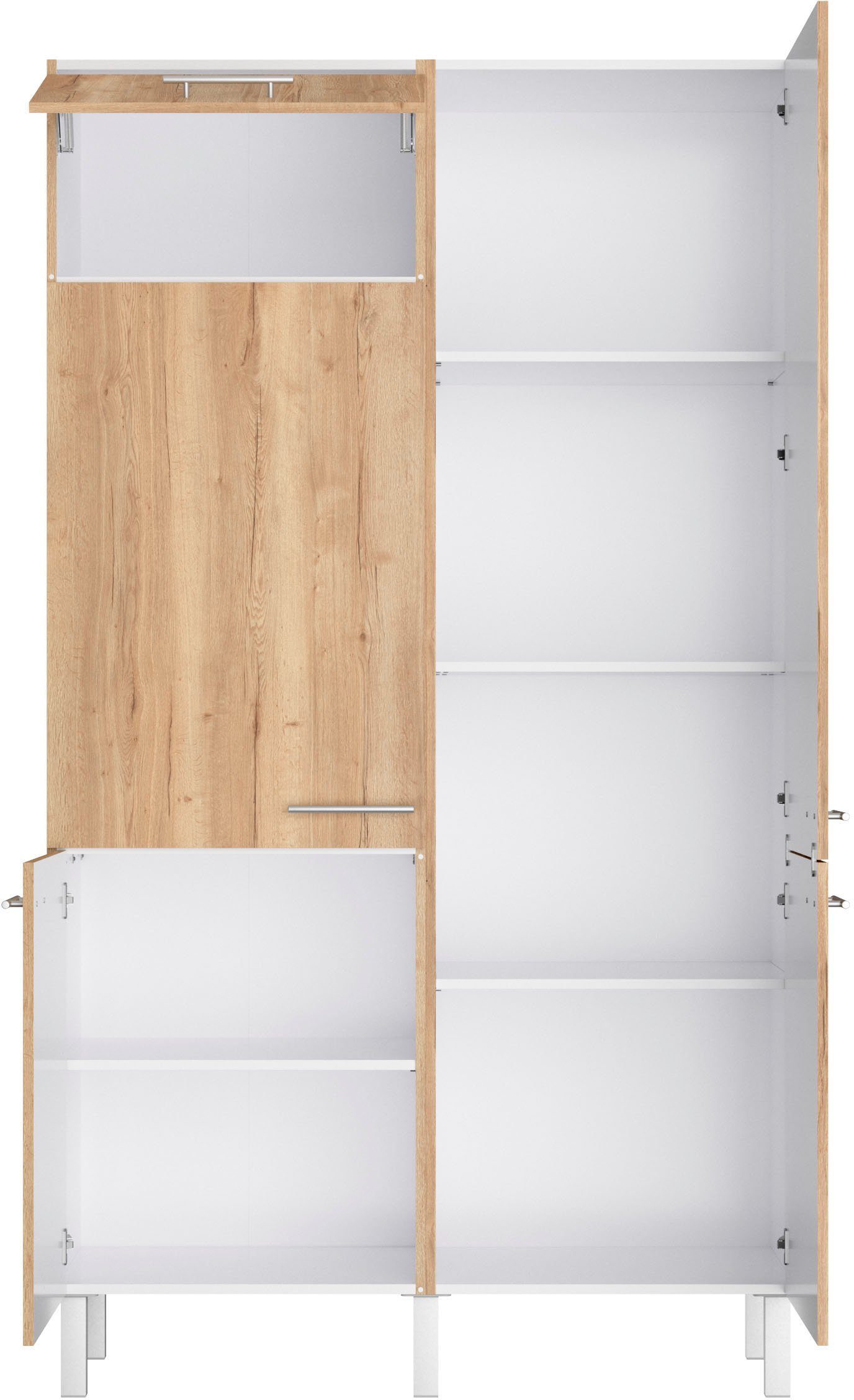 OPTIFIT Pantry keuken Lilly Breedte 120 cm, optioneel met elektrisch apparaat