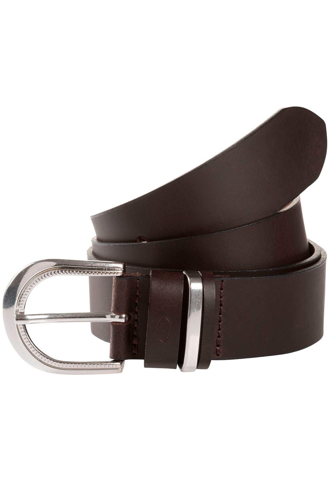 Tom Tailor Leren riem TTSANDY 3.5 cm brede damesriem, modieus eenvoudig