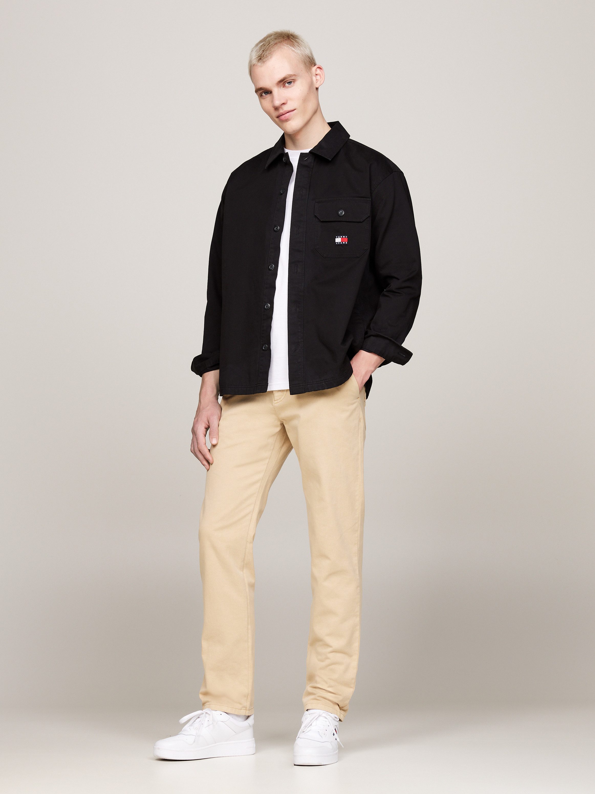 Tommy Jeans Plus Overhemdjasje TJM ESSENTIAL SOLID OS EXT