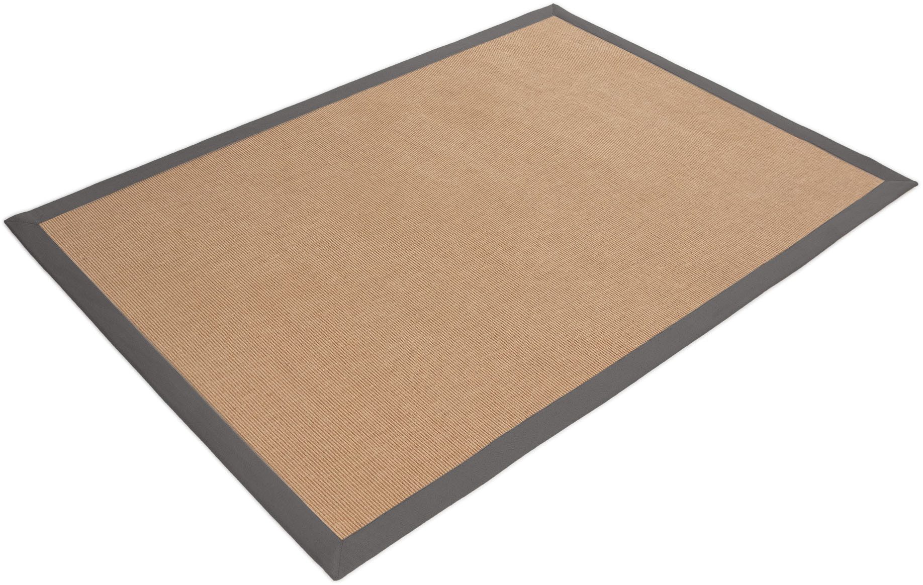 carpetfine Sisalkleed Sisal met gekleurd randdessin, antislip achterzijde