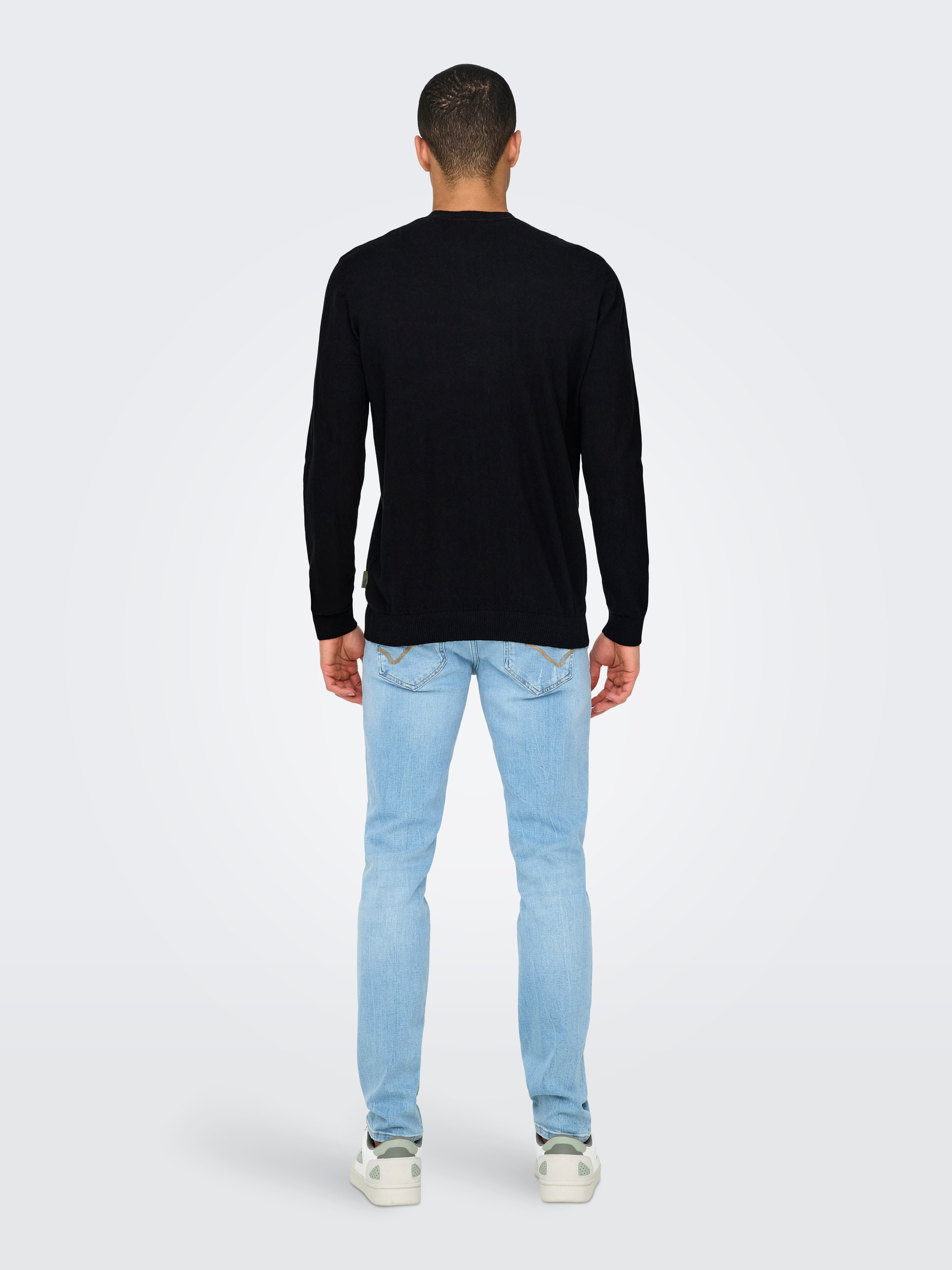 ONLY & SONS Gebreide trui ONSLOUI REG 12 MEL CREW KNIT NOOS