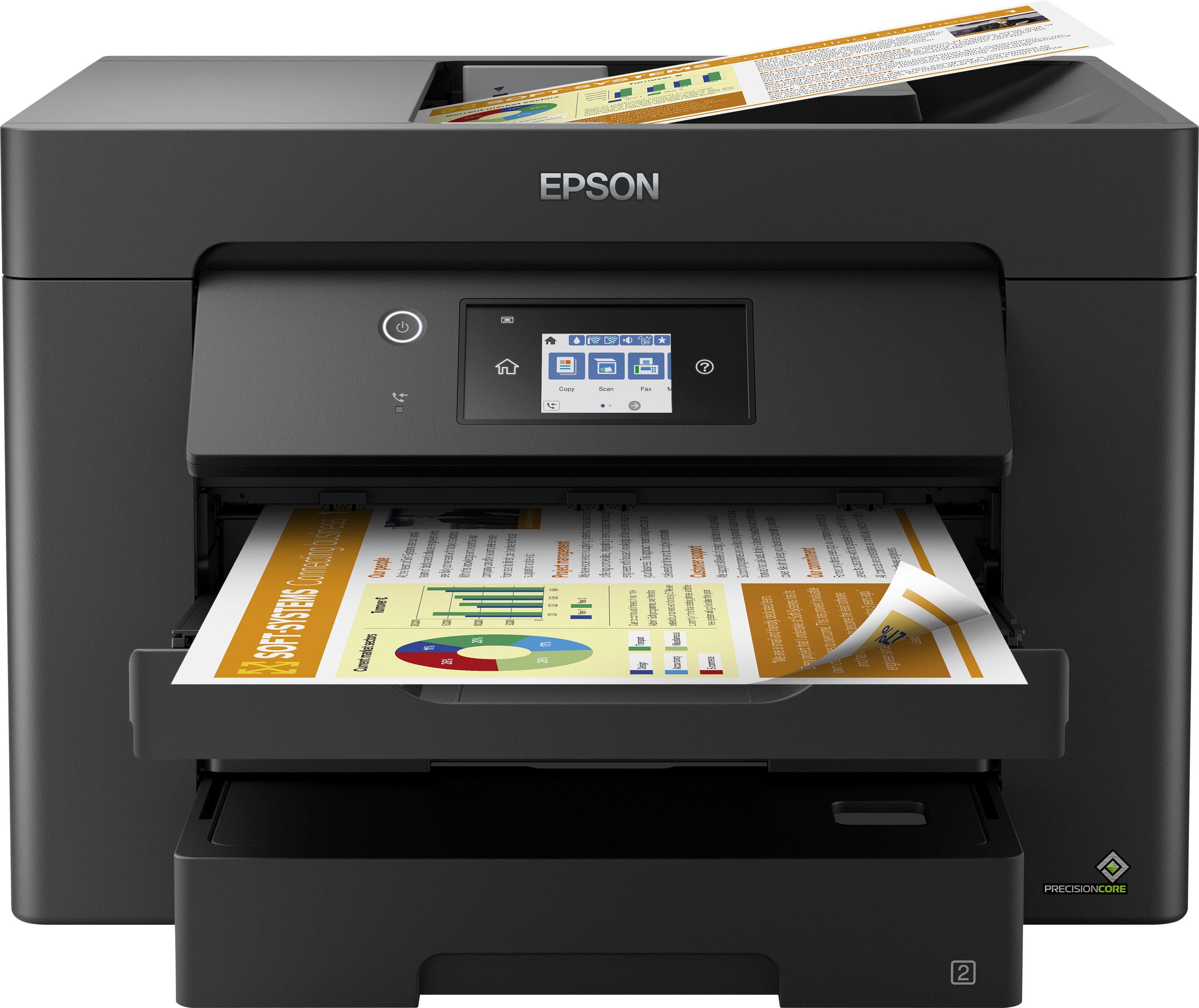 Epson All-in-oneprinter WorkForce WF-7830DTWF all in one printers zwart