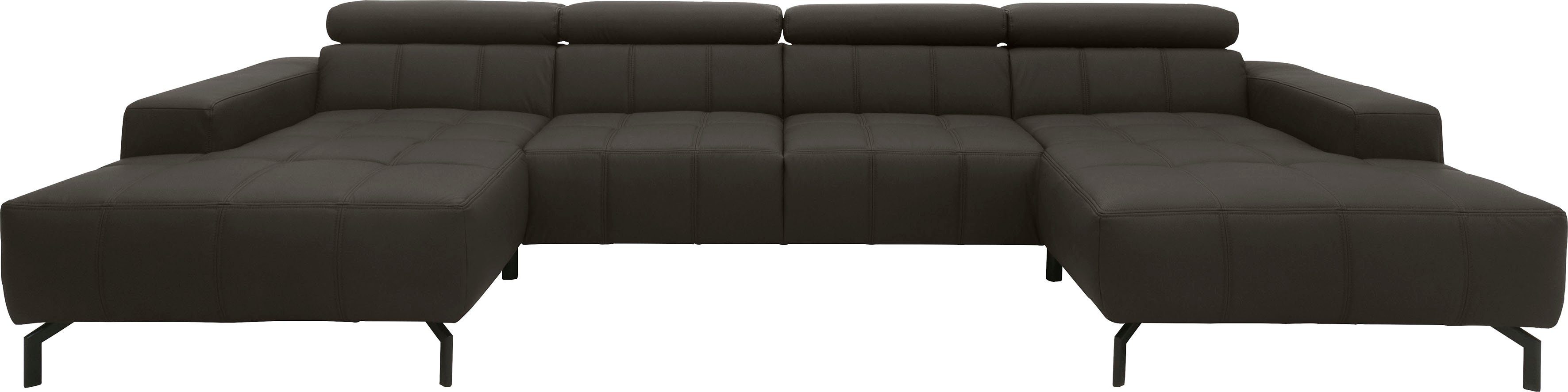 DOMO collection Zithoek Cunelli mooie zitnaden als designelement, stevige zitcomfort, U-vorm