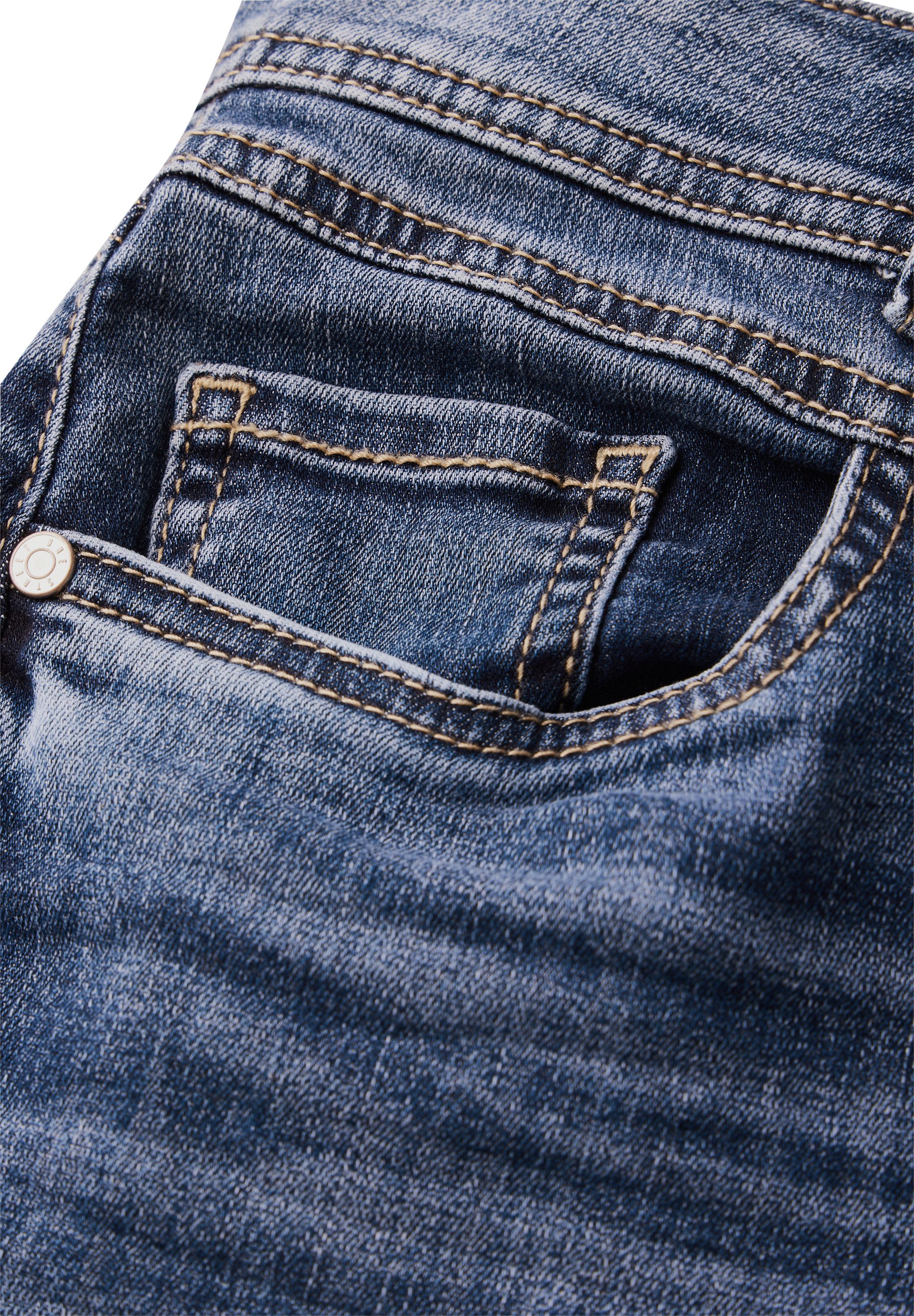 STREET ONE Slim fit jeans Style York in five-pocketsstijl