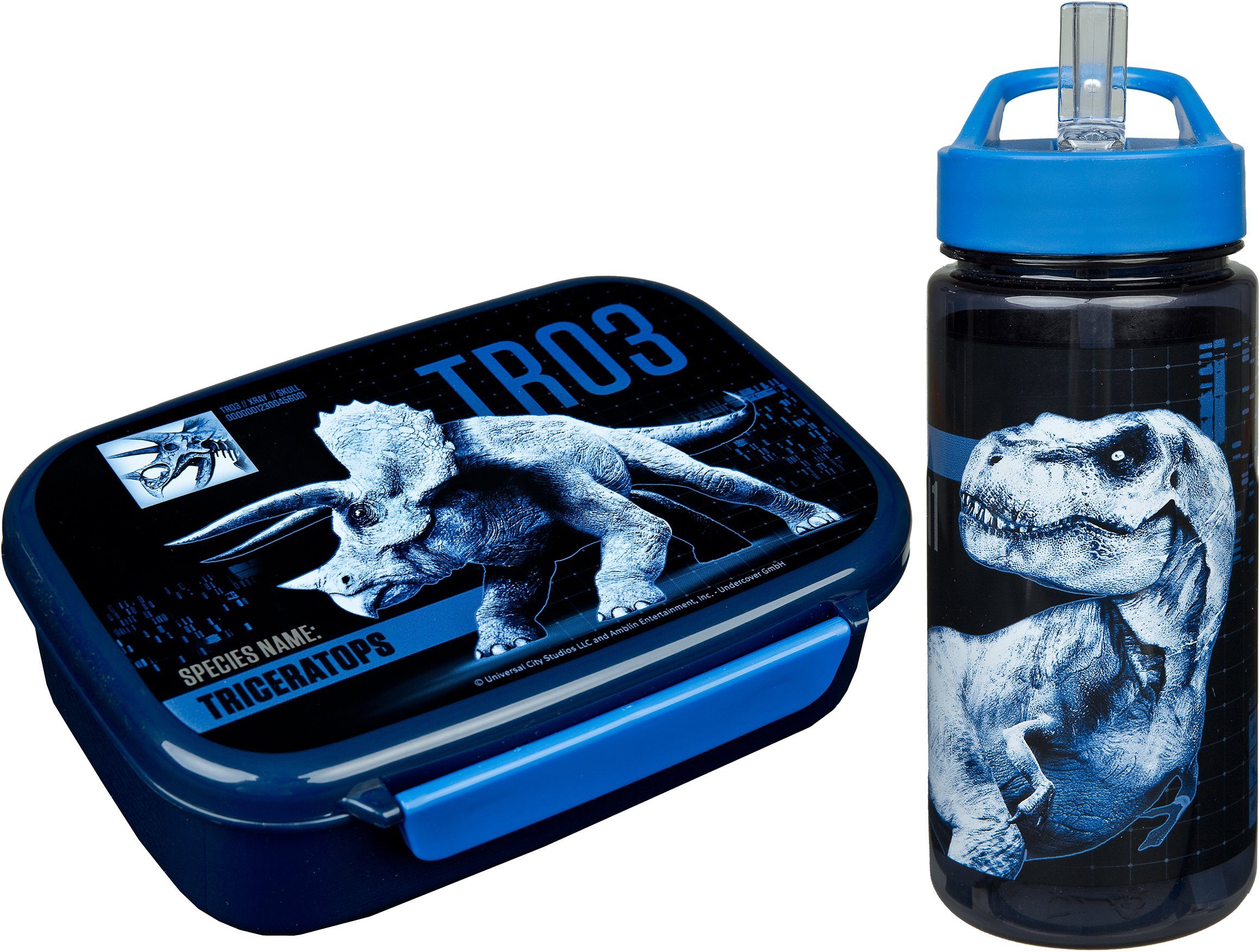 Scooli Lunchbox Broodtrommel & drinkfles, Jurassic World (set, 2-delig)