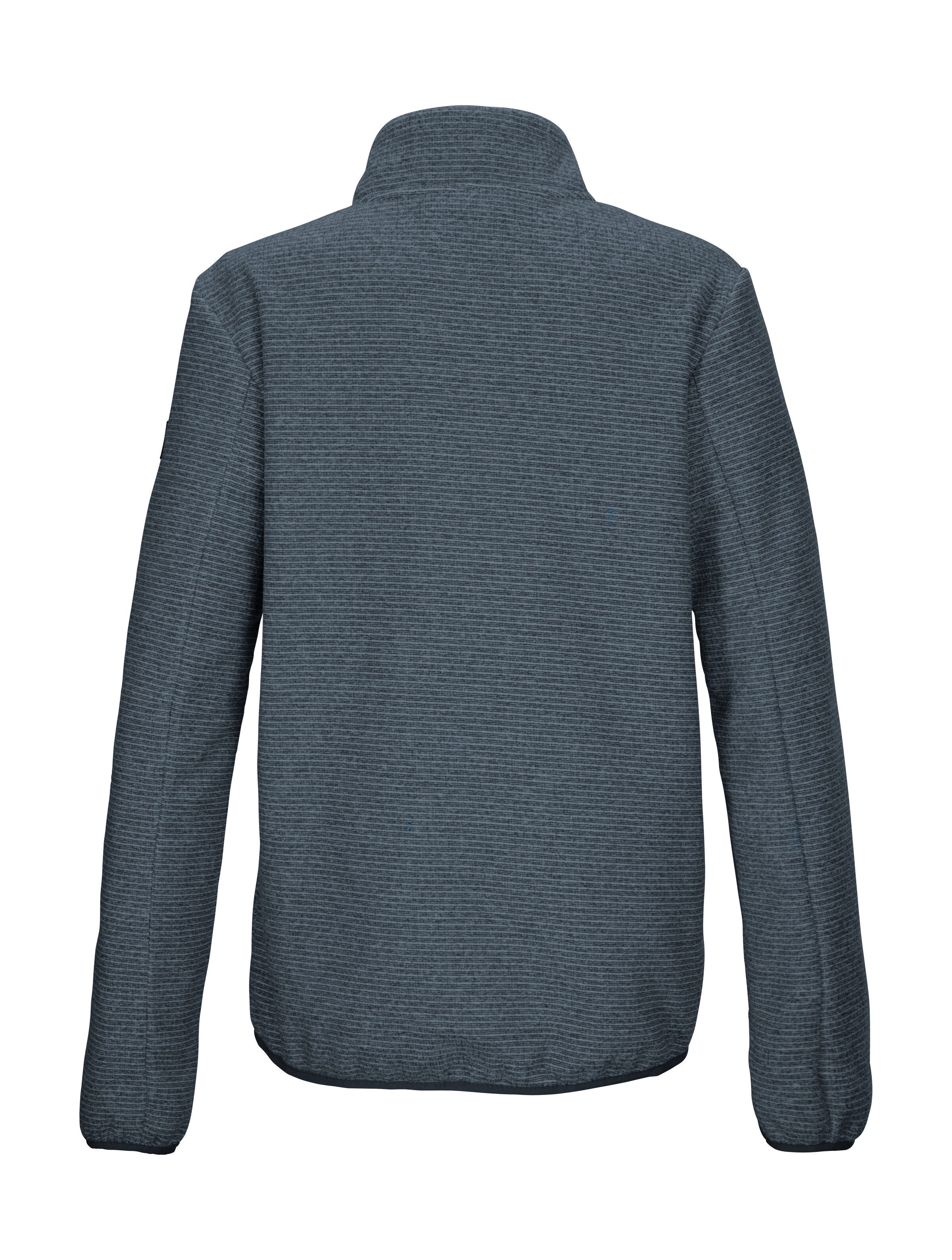 Killtec Fleecejack KOW 224 BYS KNTFLC JCKT Gebreide fleece jack met kinbescherming, elastische zoom en zakken met rits