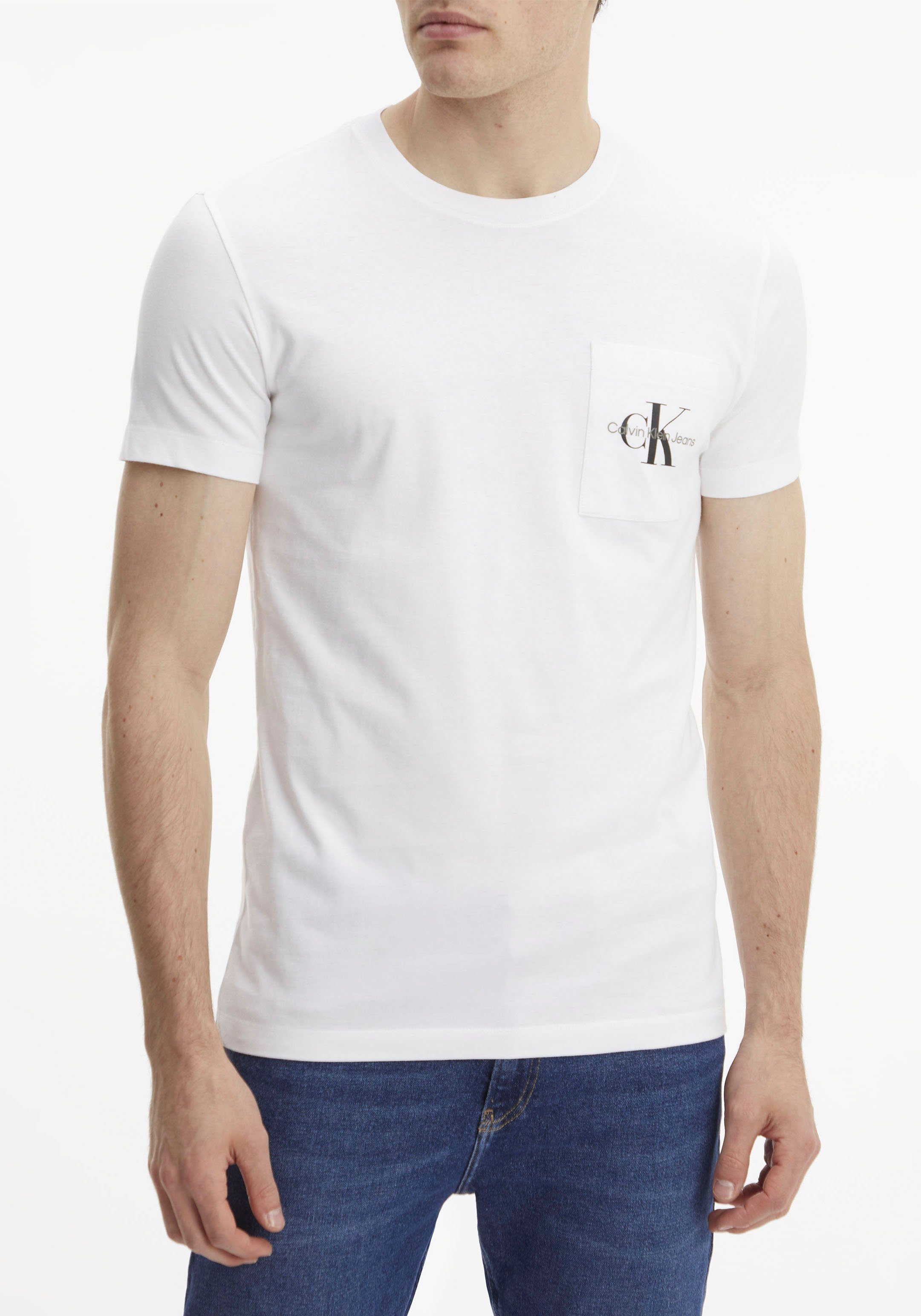 Calvin Klein T-shirt CORE MONOGRAM POCKET SLIM TEE