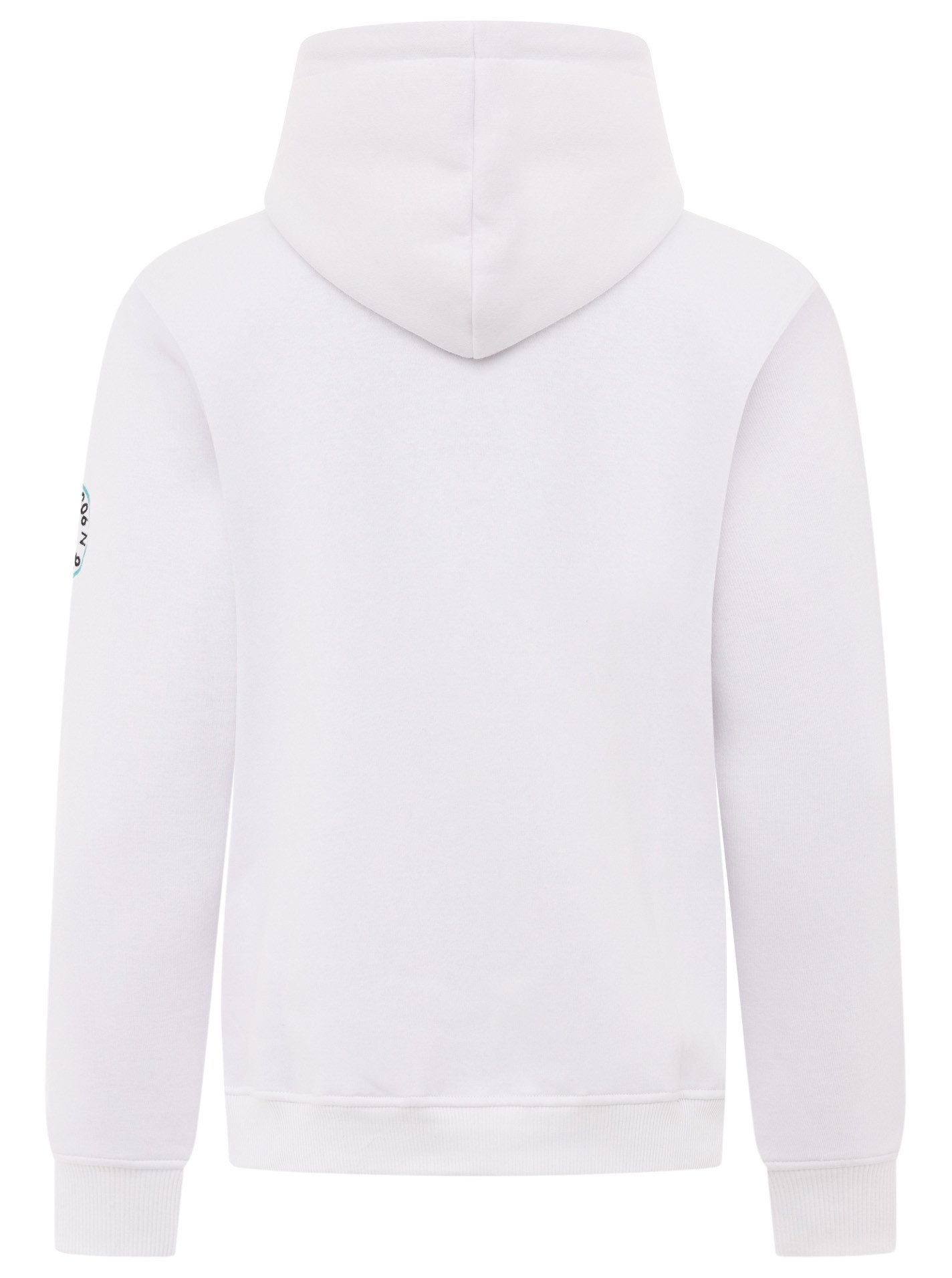 Zwillingsherz Hoodie Zee geluk met geborduurd detail op de mouw en capuchon