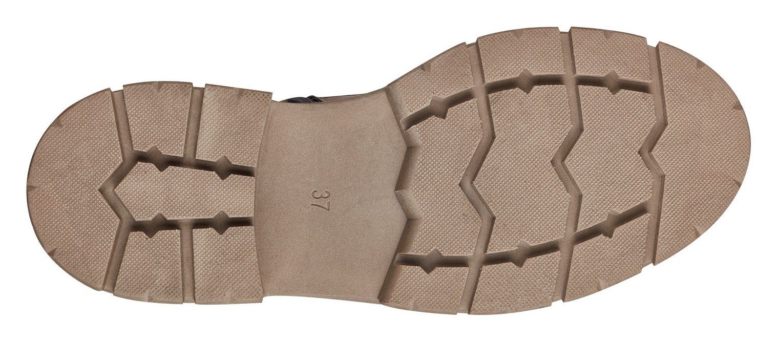 Marco Tozzi Hoge veterschoenen in eenkleurige look