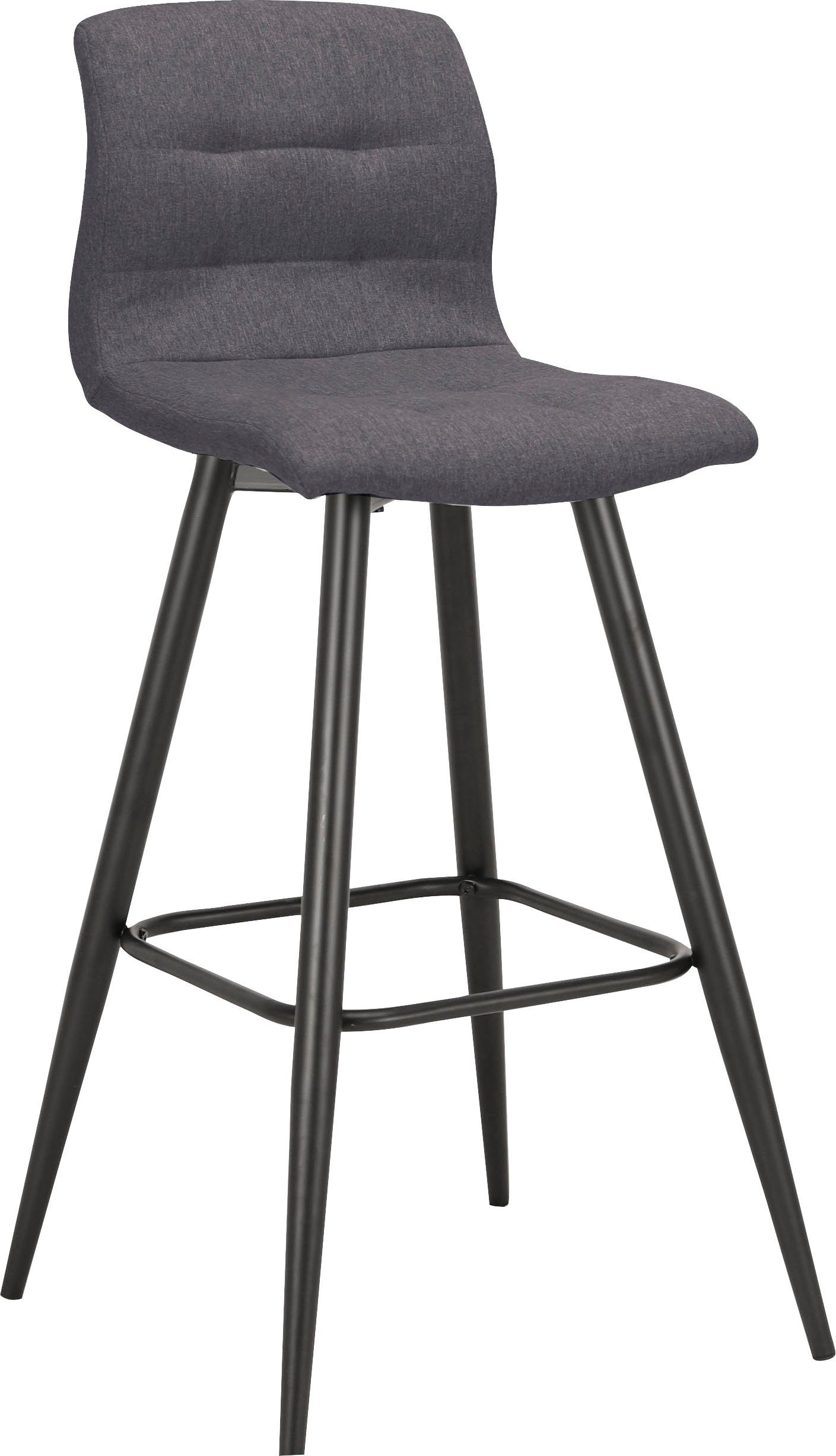 byLIVING Barkruk Simone set van 2, vintage bruin of weefstof antraciet (set, 2 stuks)