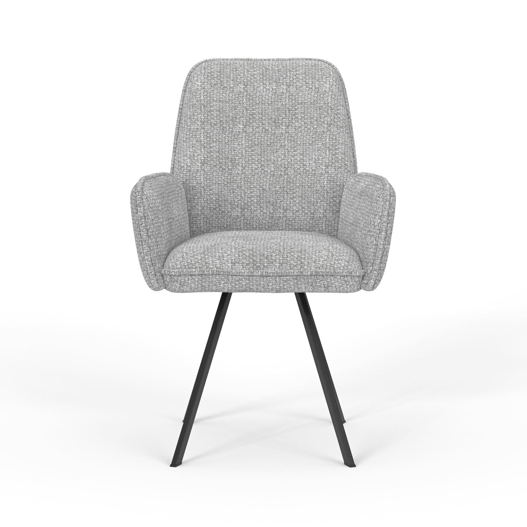 Home affaire Stoel met armleuningen Mily eetkamerstoel, gestoffeerde fauteuil, woonstoel, eetstoel met armleuningen (set, 2 stuks)