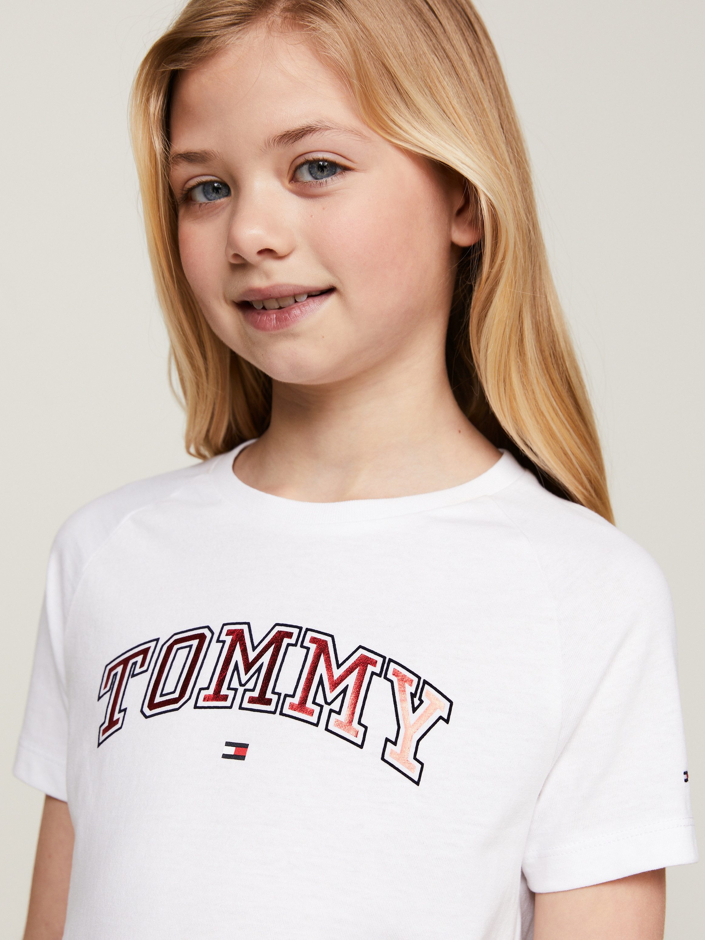 Tommy Hilfiger Shirt met korte mouwen VARSIY FOIL REG TEE SS Kinderen tot 16 jaar met logo-opdruk