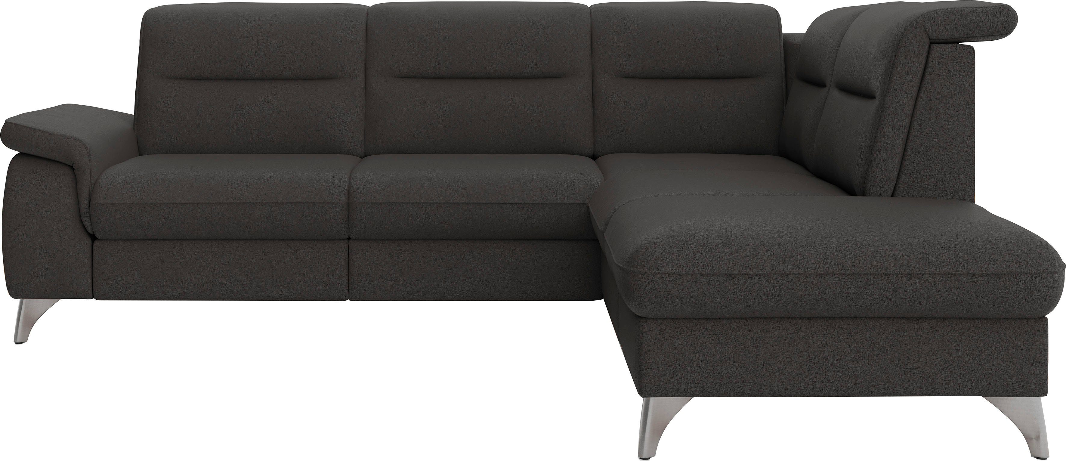sit&more Hoekbank Astoria L-vorm naar keuze met motorische relaxfunctie